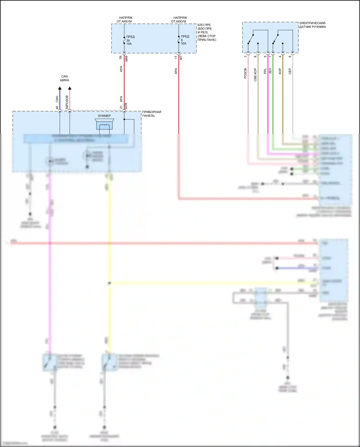 QX55 Infiniti I (2020-2024): Электросхема звонка (2 из 2) 