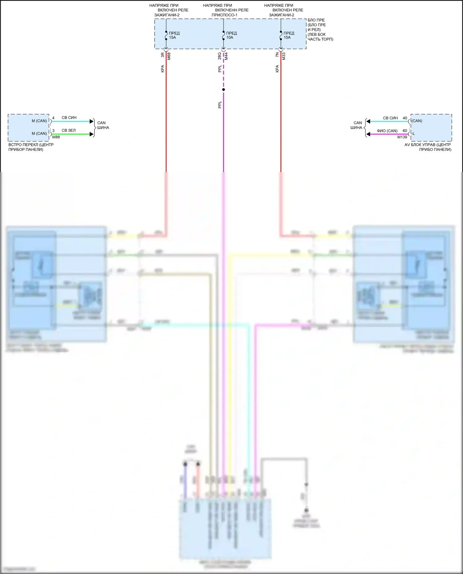 QX55 Infiniti I (2020-2024): Электросхема обогреваемых сидений 
