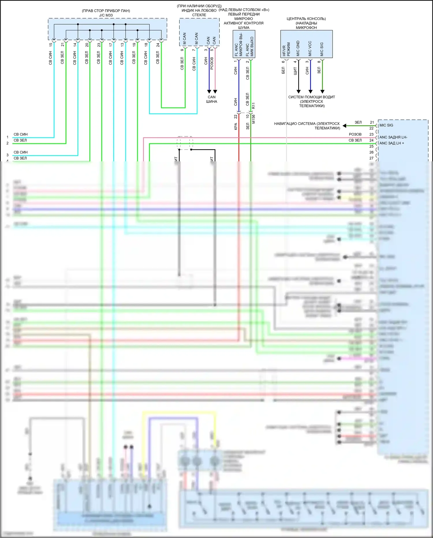 QX55 Infiniti I (2020-2024): Электросхема навигации, без bose (5 из 5) 