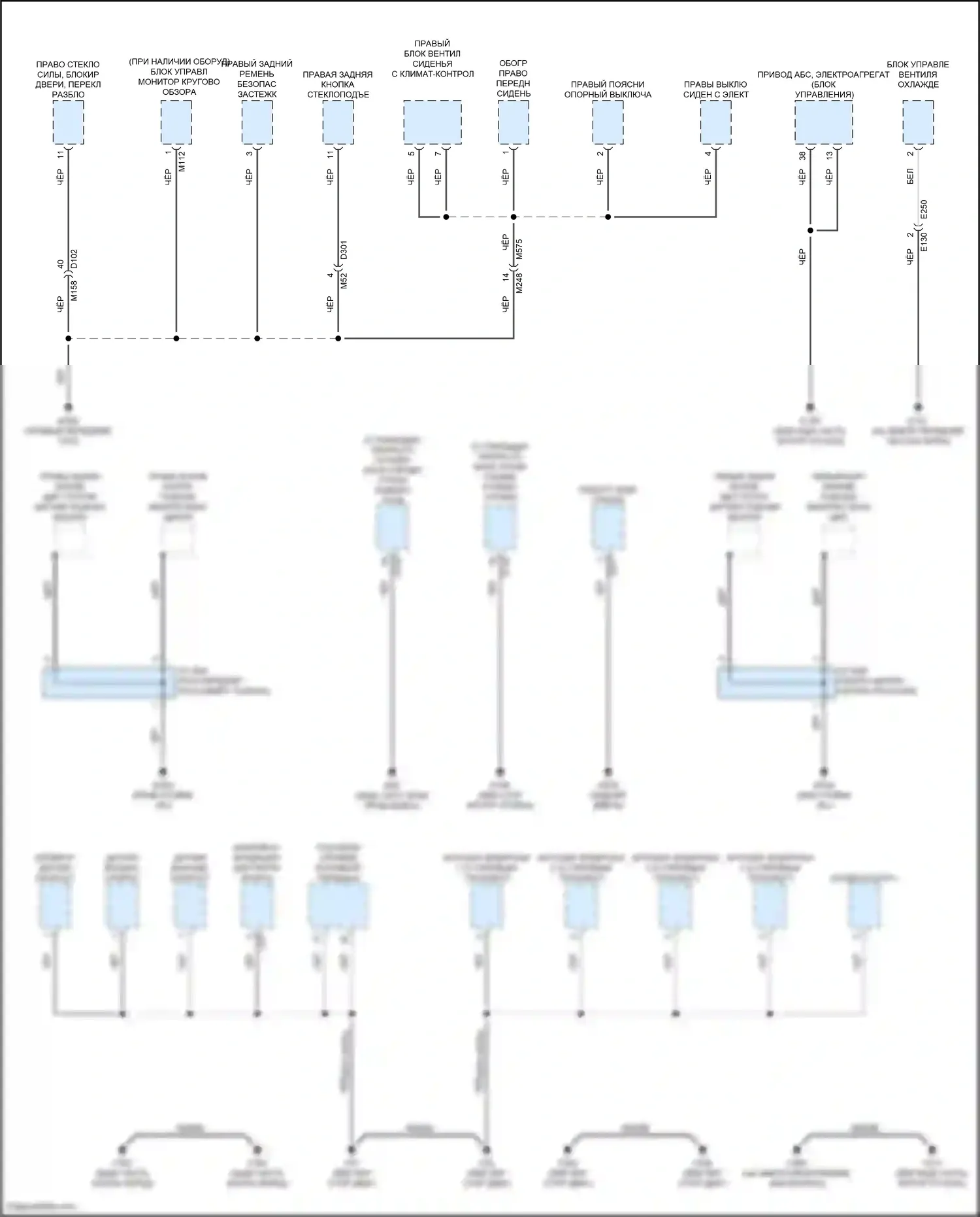 QX55 Infiniti I (2020-2024): Электросхема разводки массы (6 из 6) 