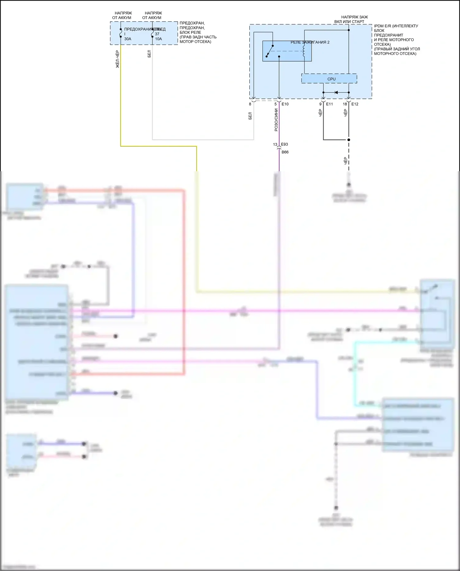 QX56 Infiniti II (2010-2013): Электросхема электронной подвески 