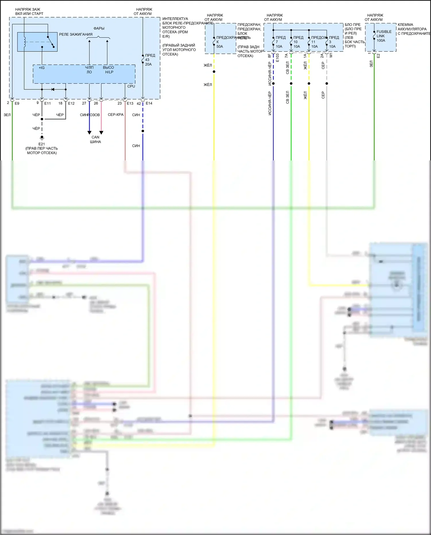 QX56 Infiniti II (2010-2013): Электросхема иммобилайзера 