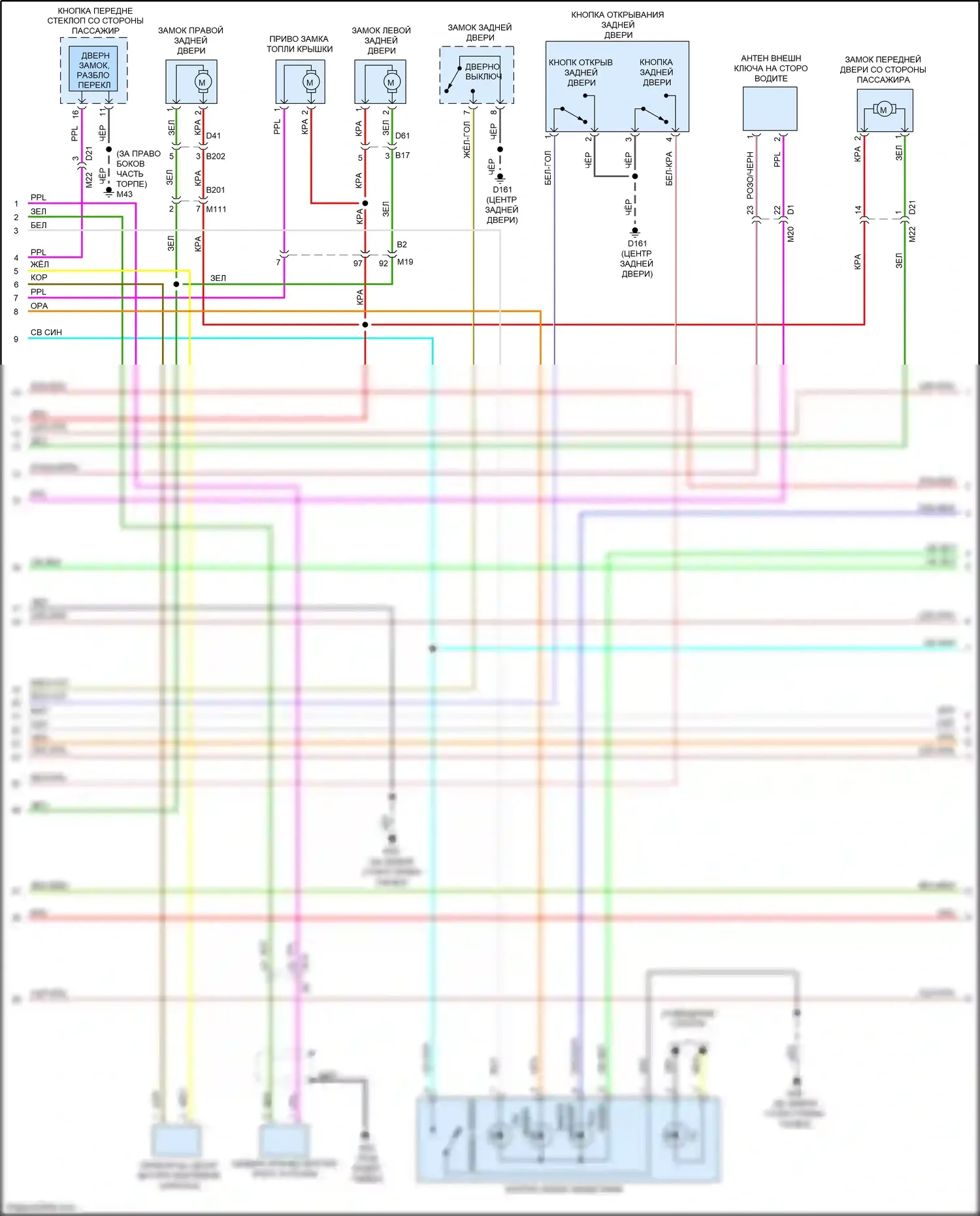 QX56 Infiniti II (2010-2013): Электросхема защиты от взлома (2 из 4) 