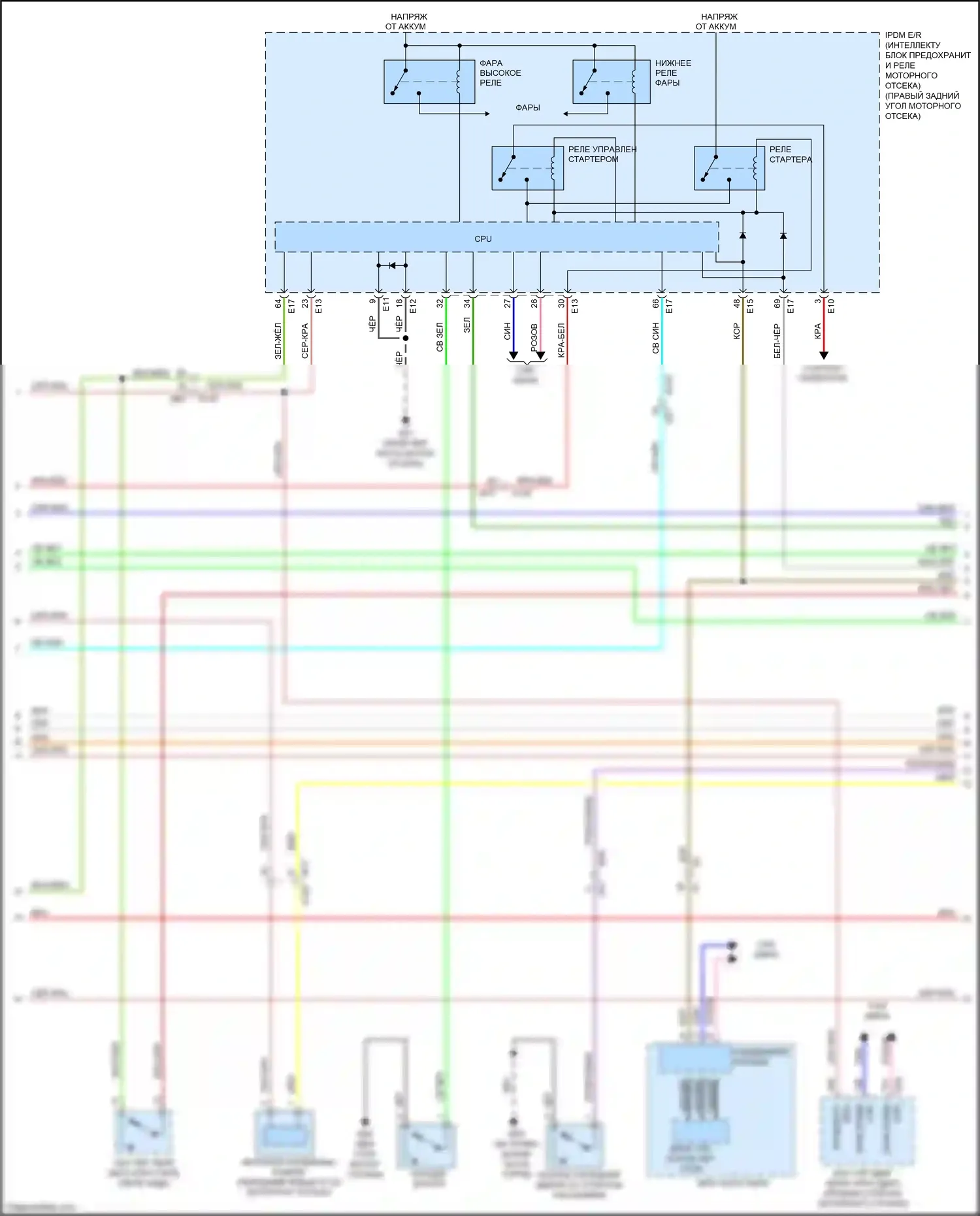 QX56 Infiniti II (2010-2013): Электросхема защиты от взлома (3 из 4) 