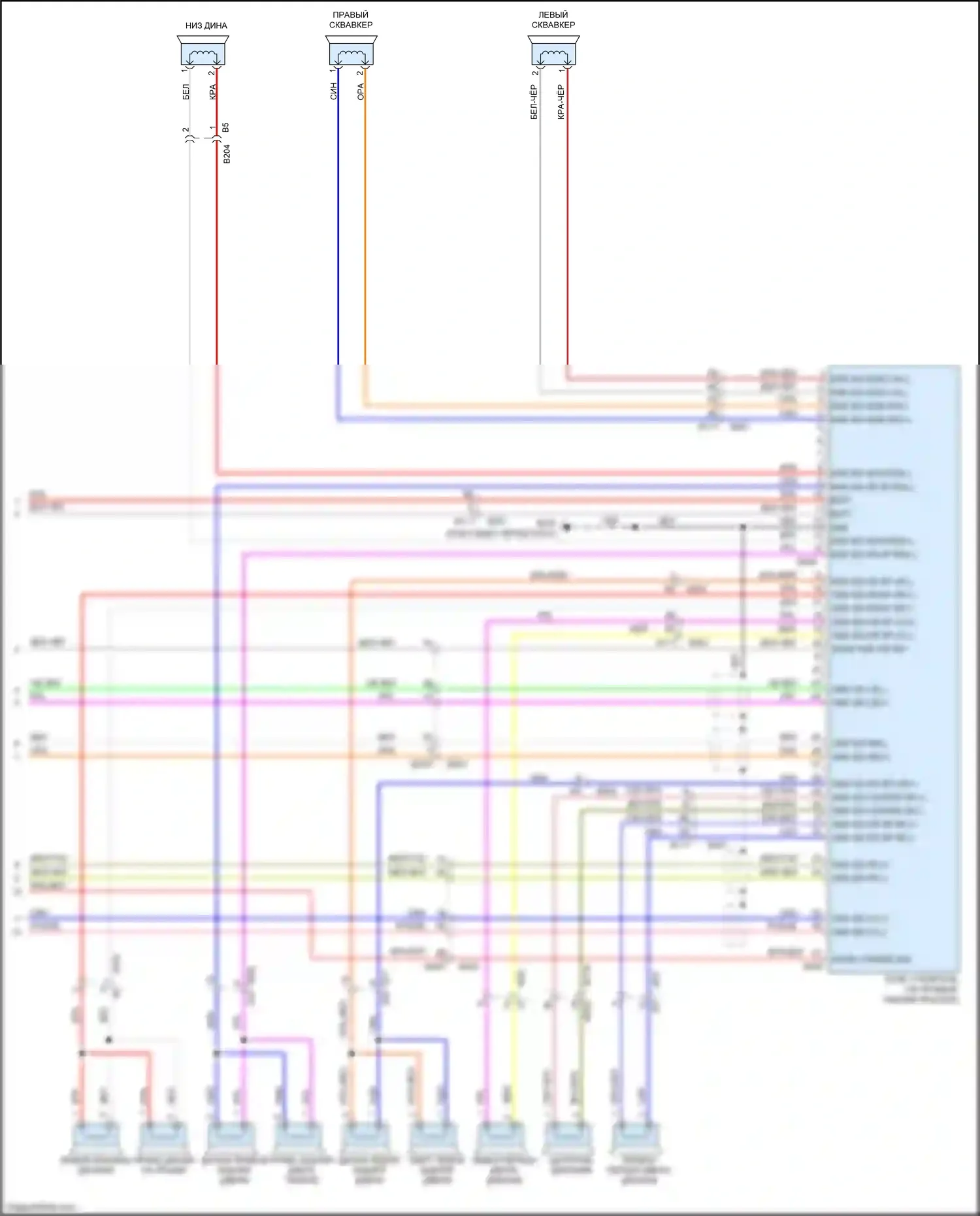 QX56 Infiniti II (2010-2013): Электросхема навигации, 13 динамиков (7 из 7) 