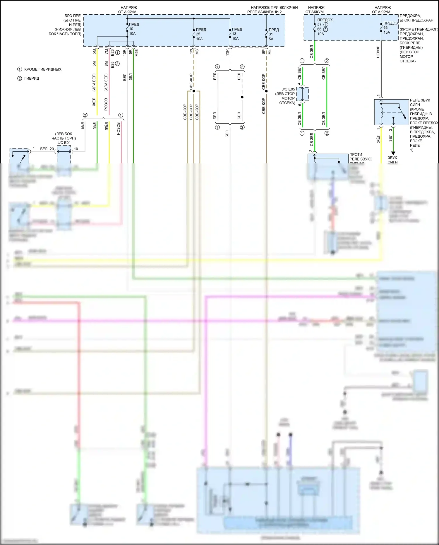 QX60 Infiniti I рестайлинг (2016-2021): Электросхема защиты от взлома (4 из 4) 