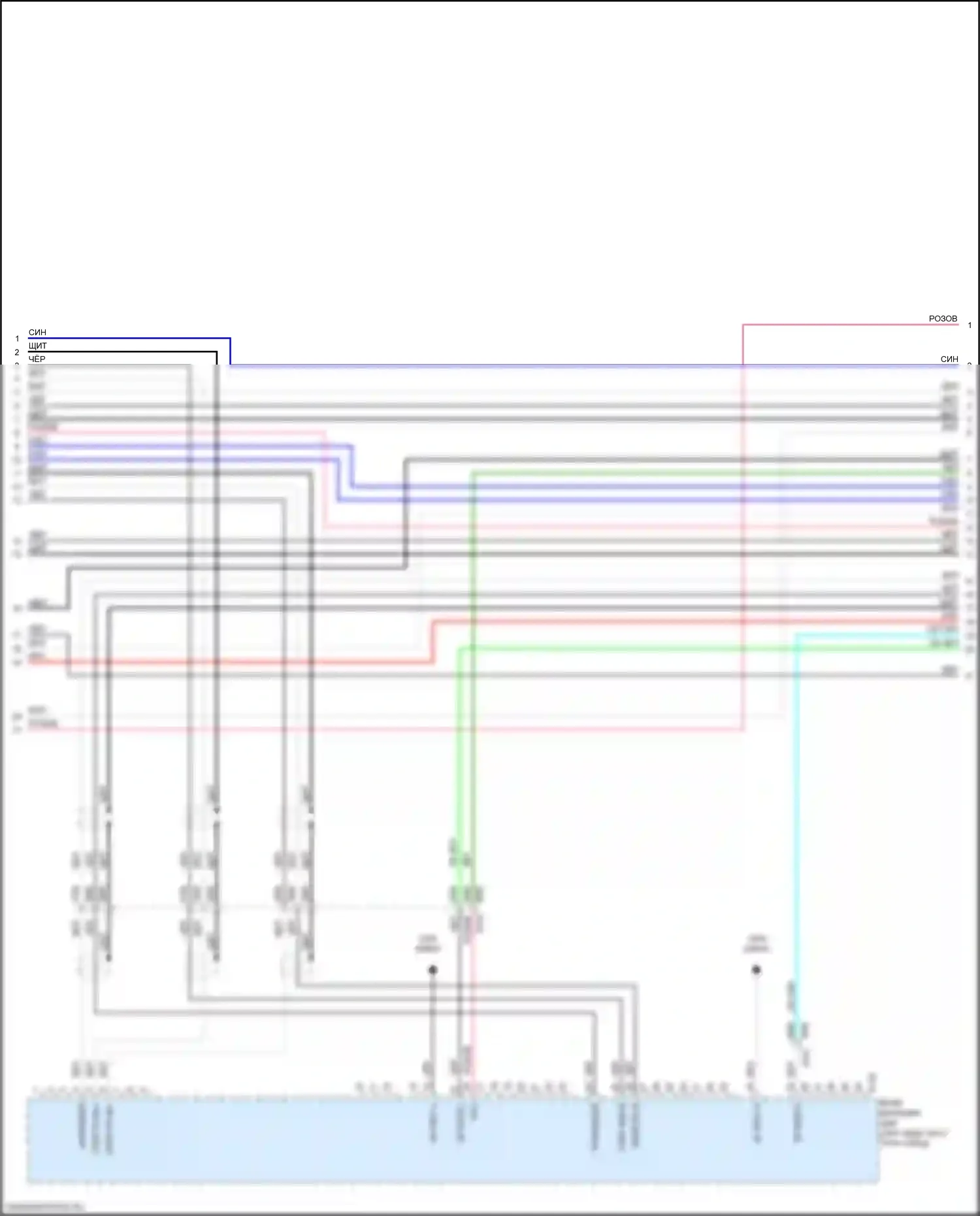 QX60 Infiniti I рестайлинг (2016-2021): Электросхема навигации, за исключением гибридной с центральной точкой аудио (2 из 7) 