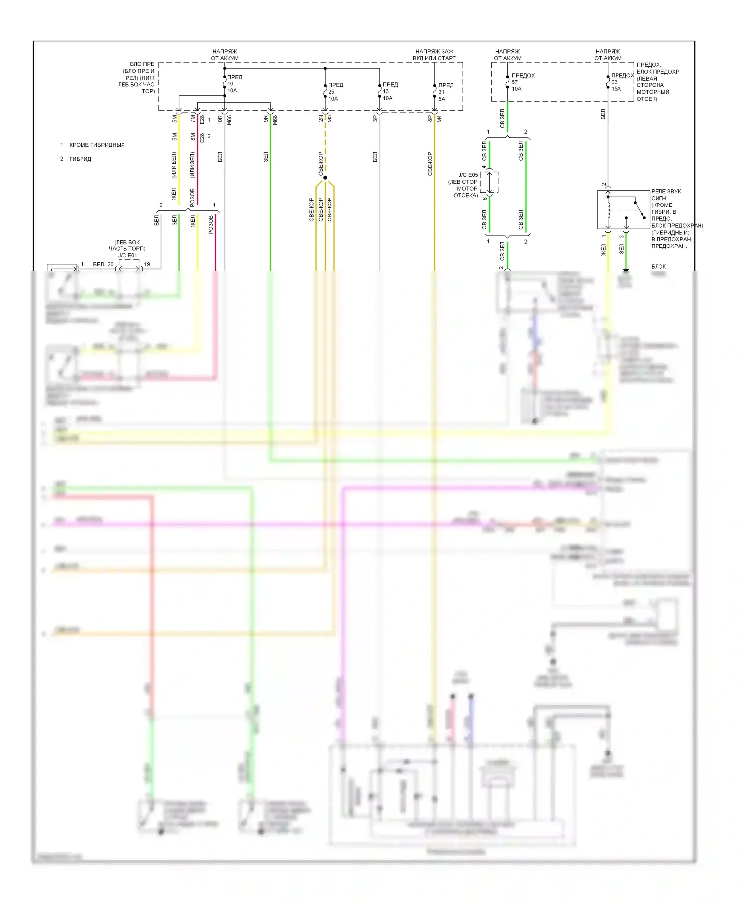 QX60 Infiniti I (2013-2016): Электросхема защиты от взлома (4 из 4) 