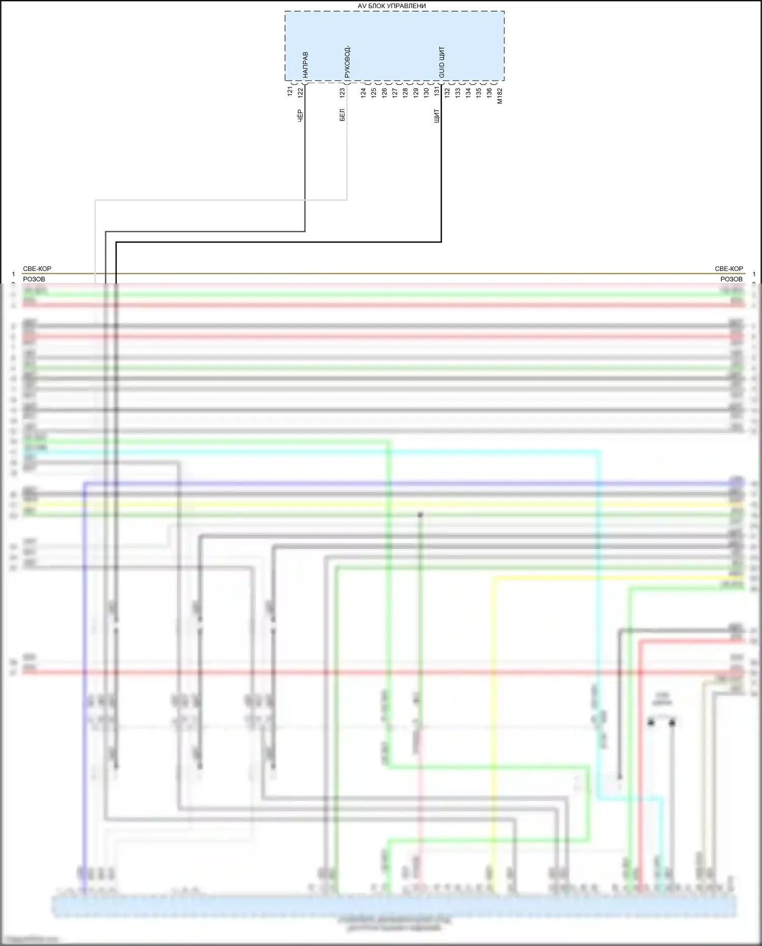 QX60 Infiniti I (2013-2016): Электросхема навигации, гибрид без окружения (2 из 12) 