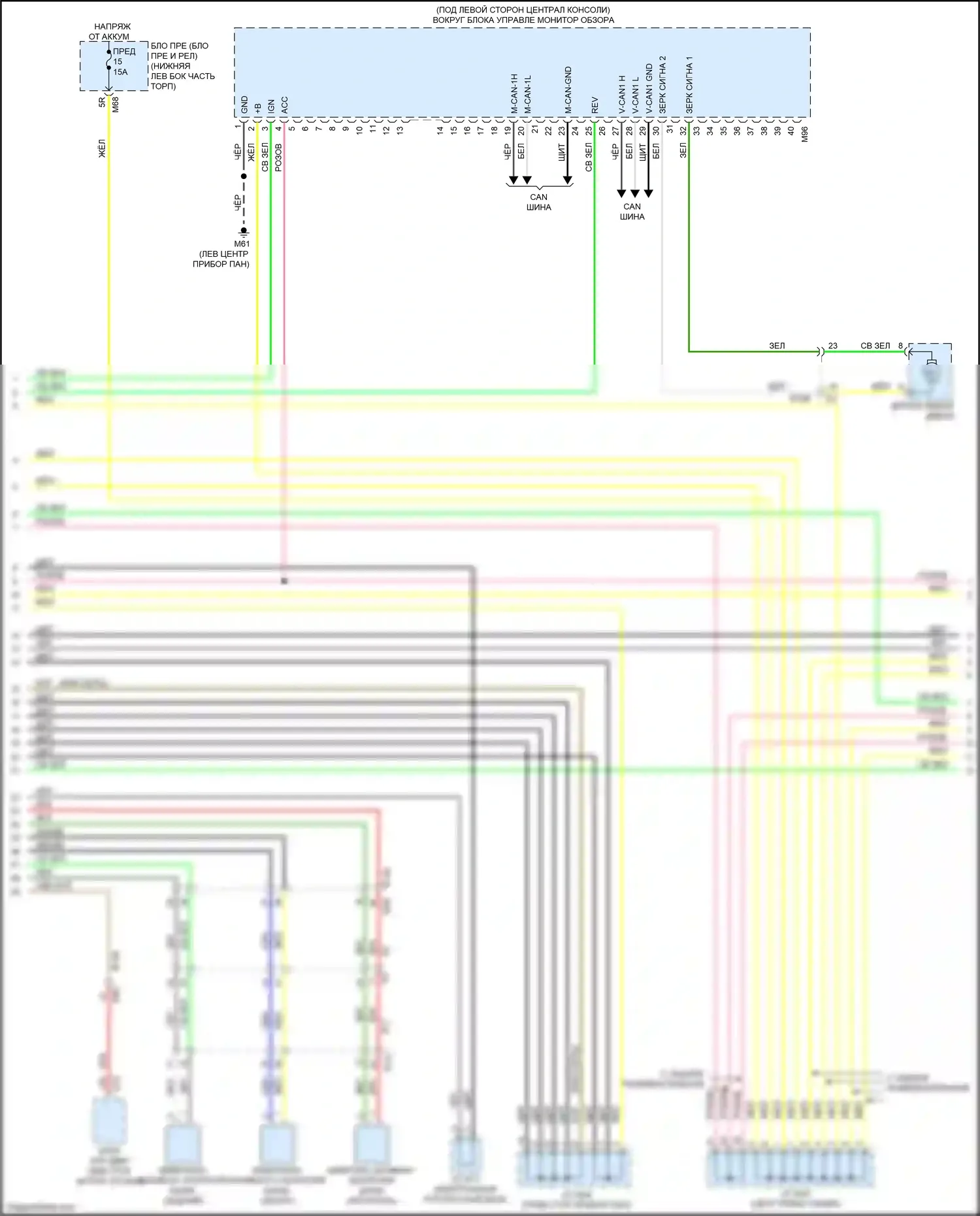 QX60 Infiniti I (2013-2016): Электросхема навигации, гибрид с окружением (5 из 13) 
