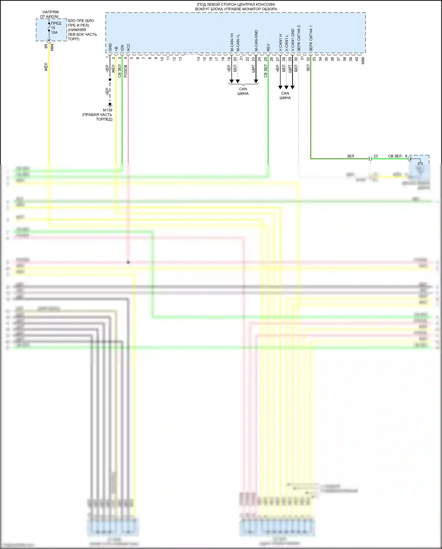 QX60 Infiniti I (2013-2016): Электросхема навигации, за исключением гибридной с окружением (5 из 13) 