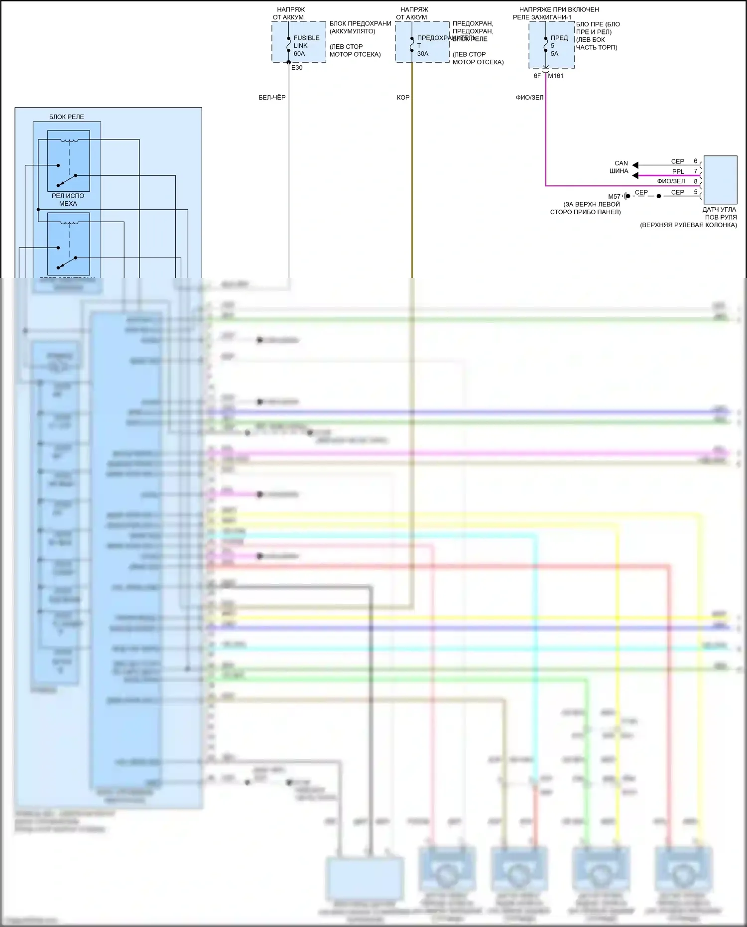 QX60 Infiniti II (2021-2024): Антиблокировочная система abs электросхема (1 из 2) 