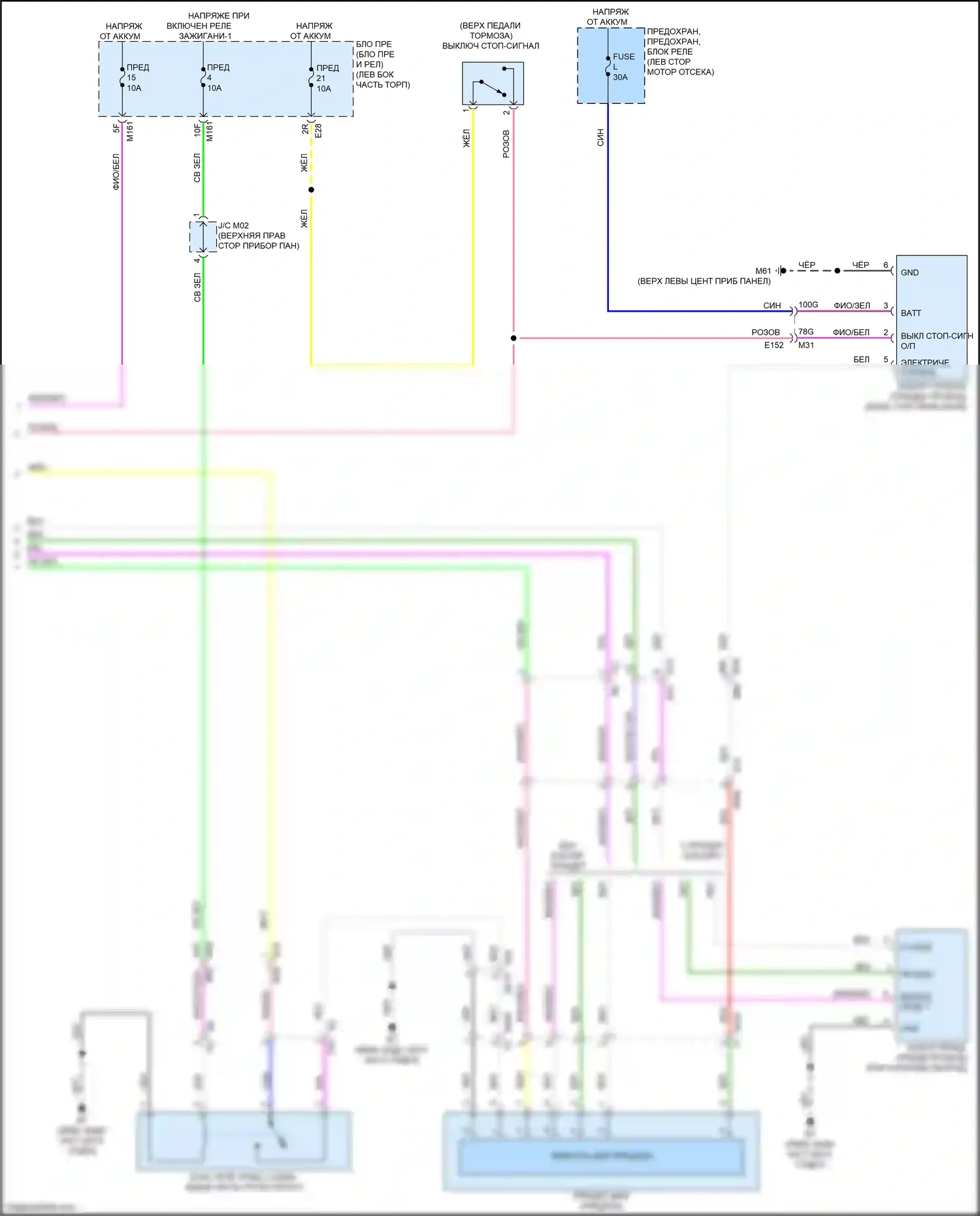 QX60 Infiniti II (2021-2024): Электросхема буксировки прицепа (2 из 2) 