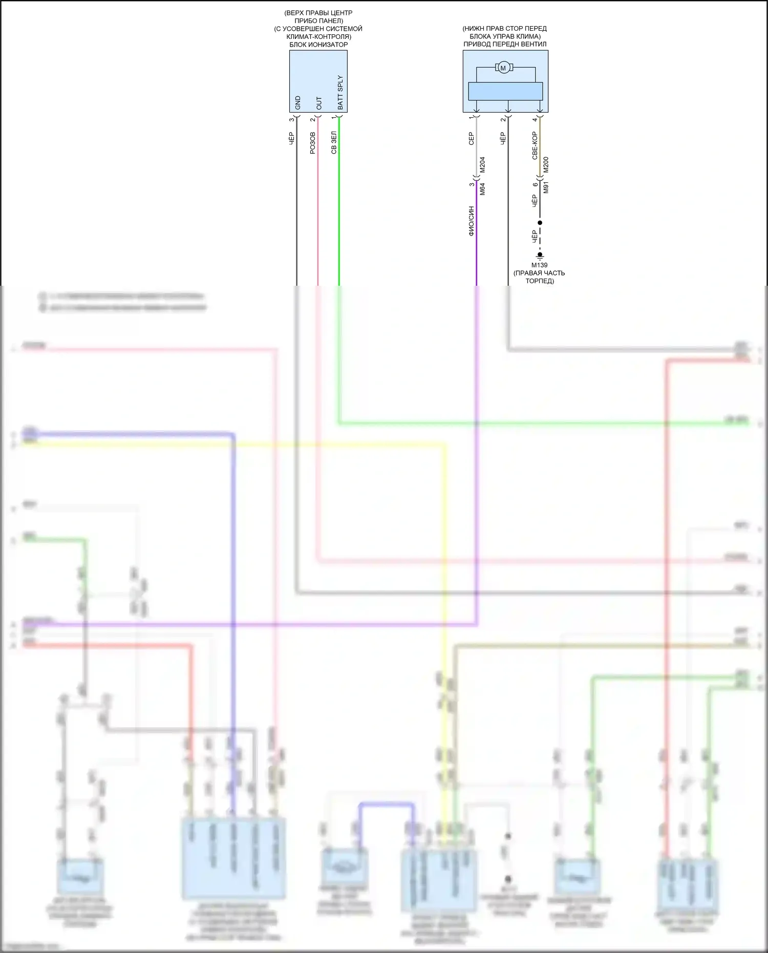 QX60 Infiniti II (2021-2024): Электросхема климат контроля (2 из 4) 