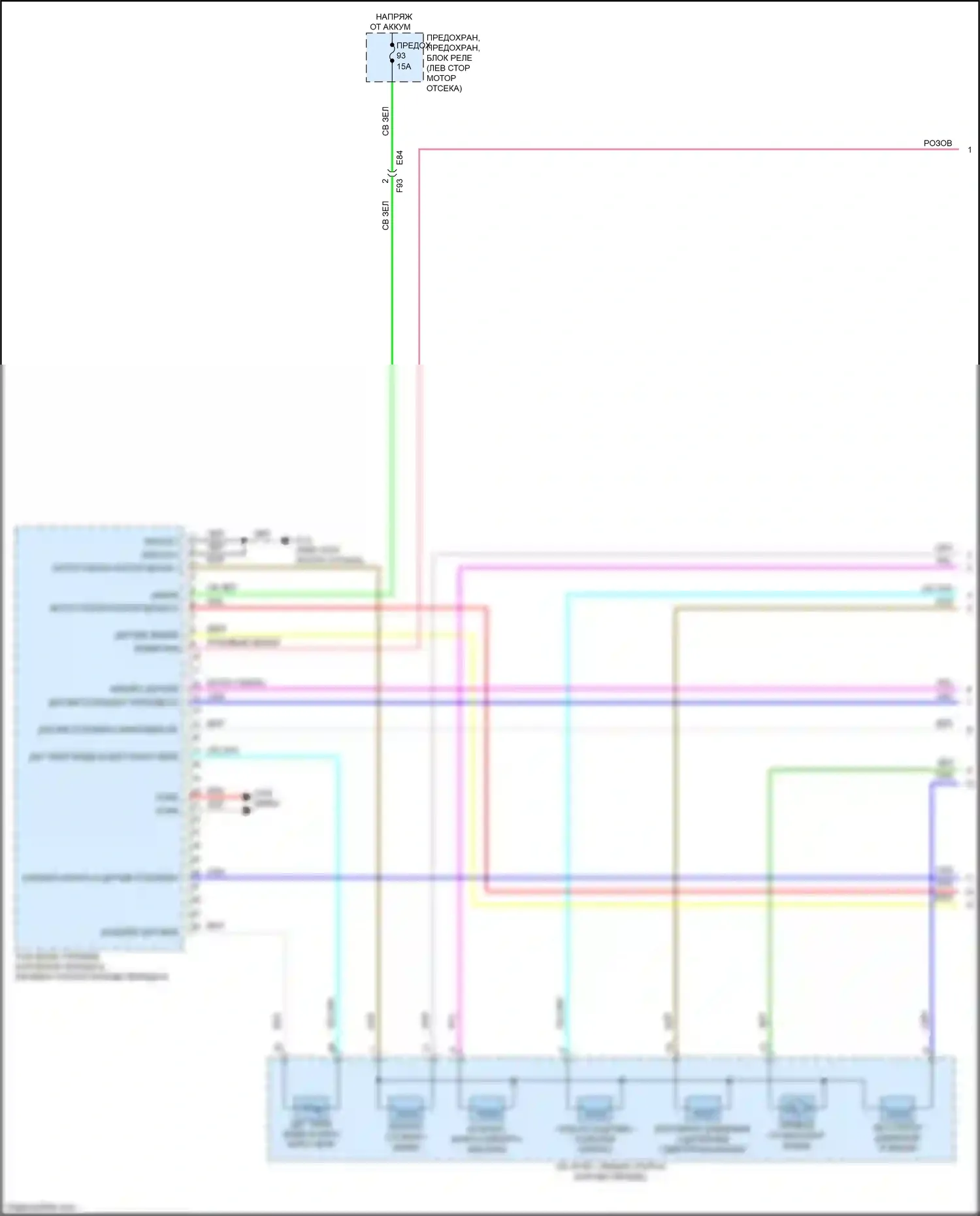 QX60 Infiniti II (2021-2024): Электросхема автоматической коробки передач (1 из 3) 