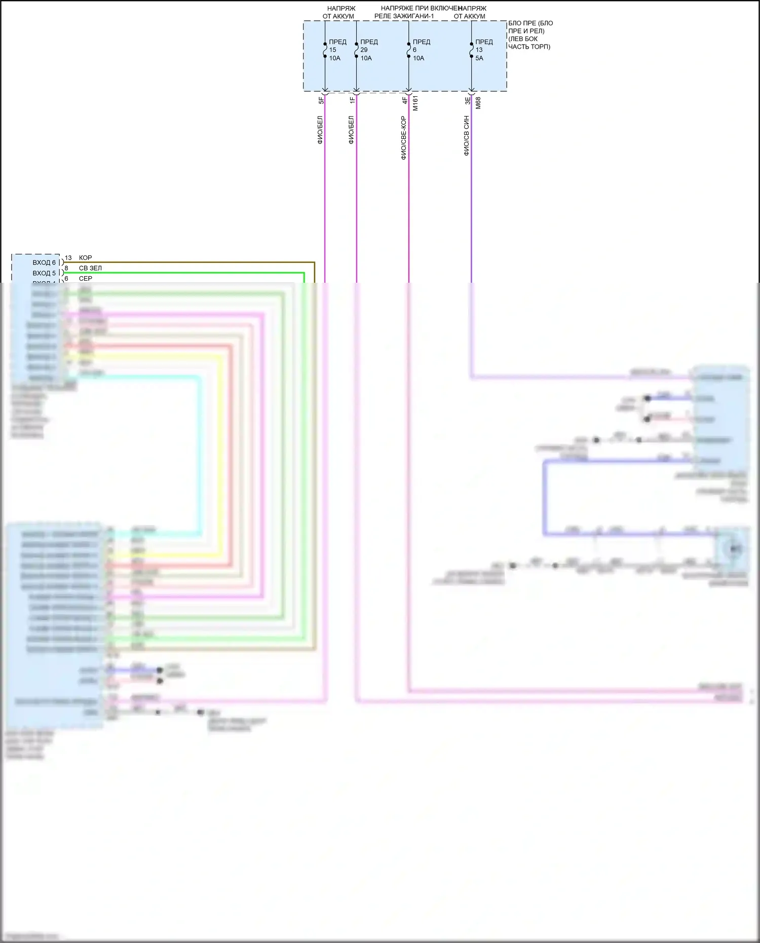 QX60 Infiniti II (2021-2024): Электросхема подсветки приборной панели (1 из 3) 