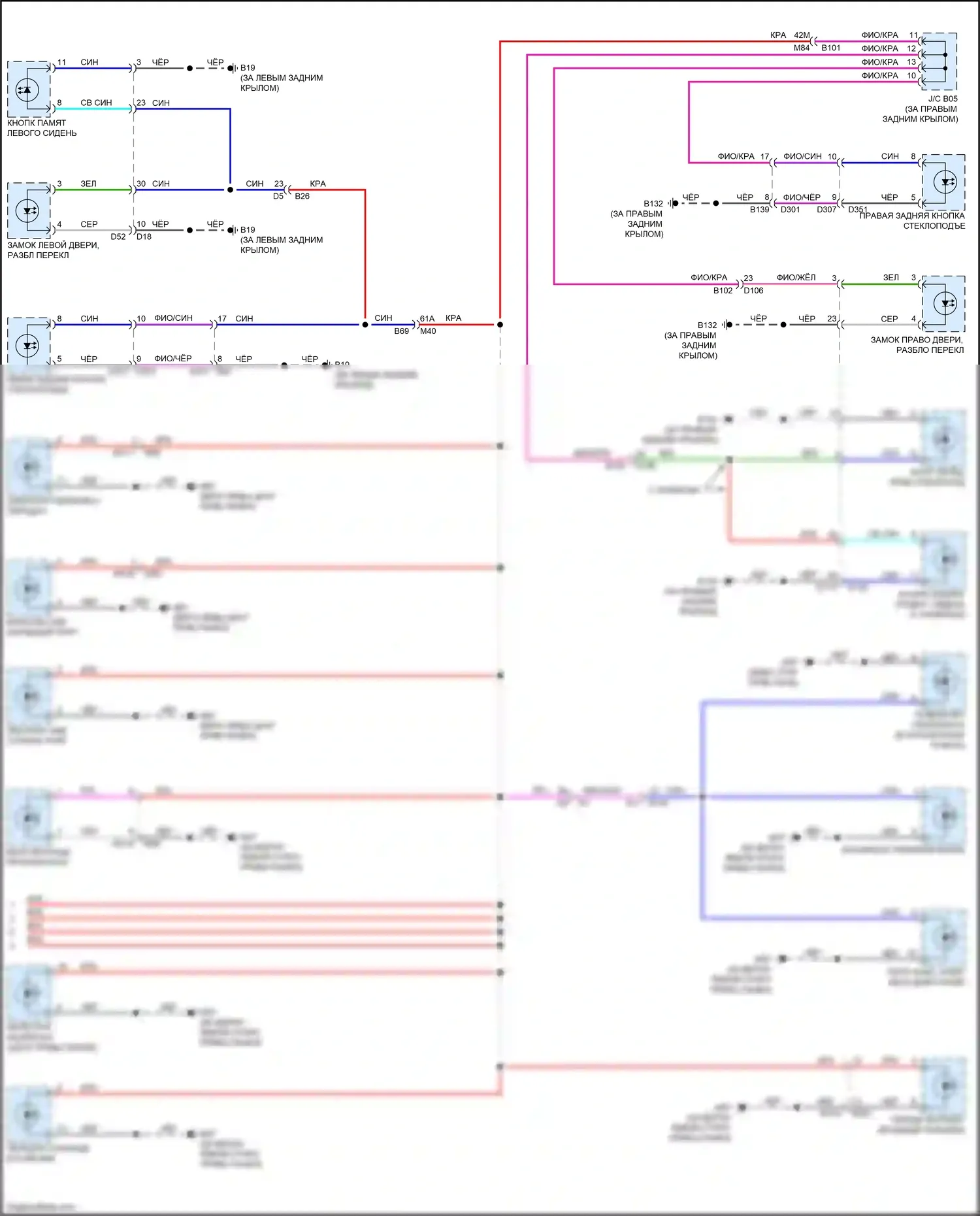 QX60 Infiniti II (2021-2024): Электросхема подсветки приборной панели (3 из 3) 