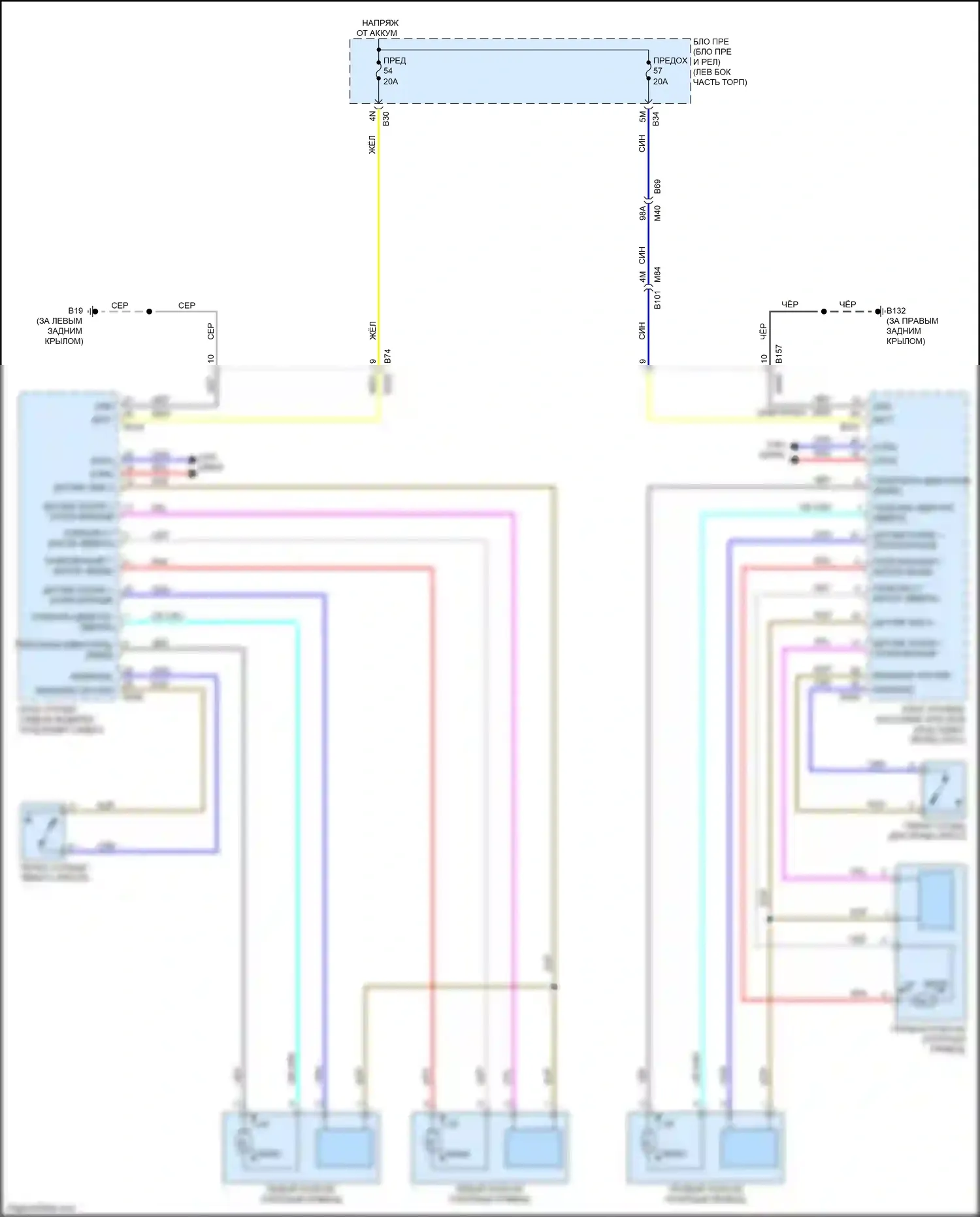 QX60 Infiniti II (2021-2024): Электросхема массажного кресла 