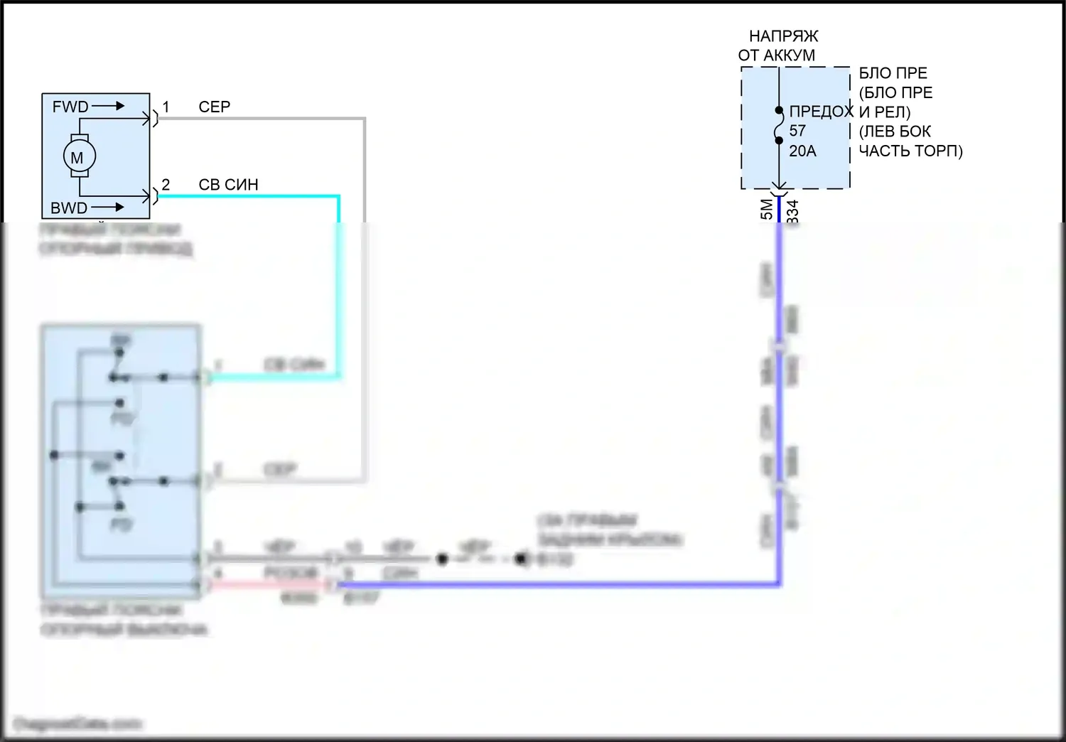 QX60 Infiniti II (2021-2024): Поясничная электросхема 