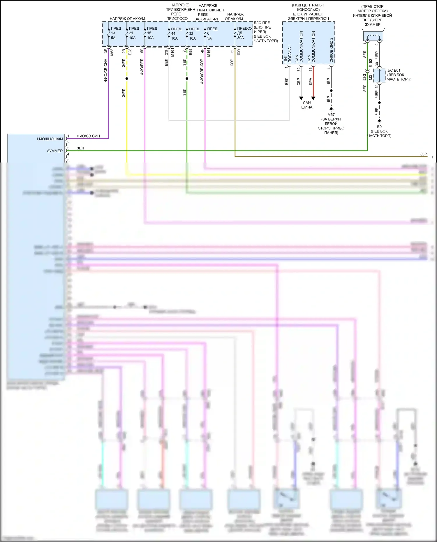 QX60 Infiniti II (2021-2024): Электросхема защиты от взлома (1 из 3) 