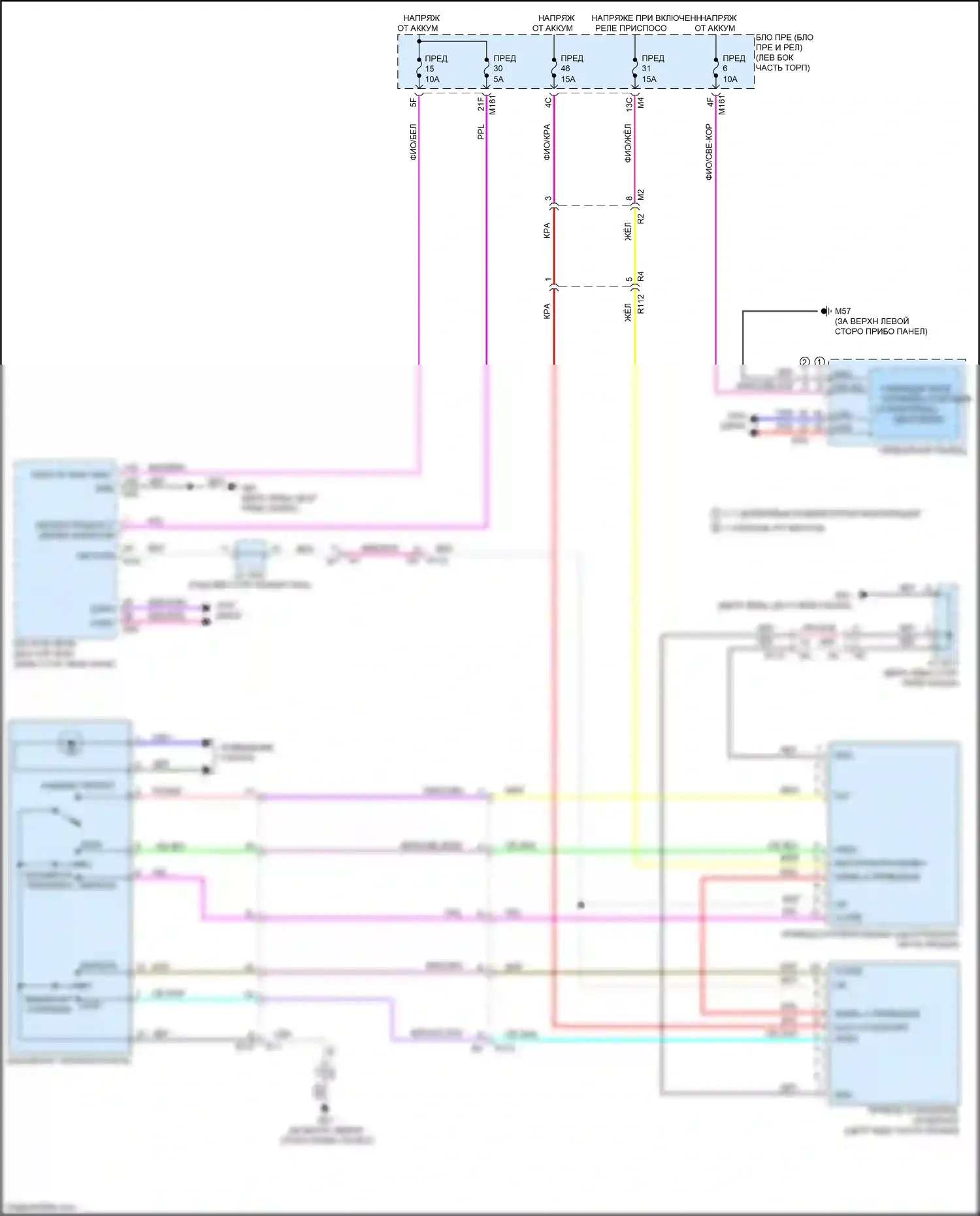 QX60 Infiniti II (2021-2024): Электросхема складной крыши/люка 