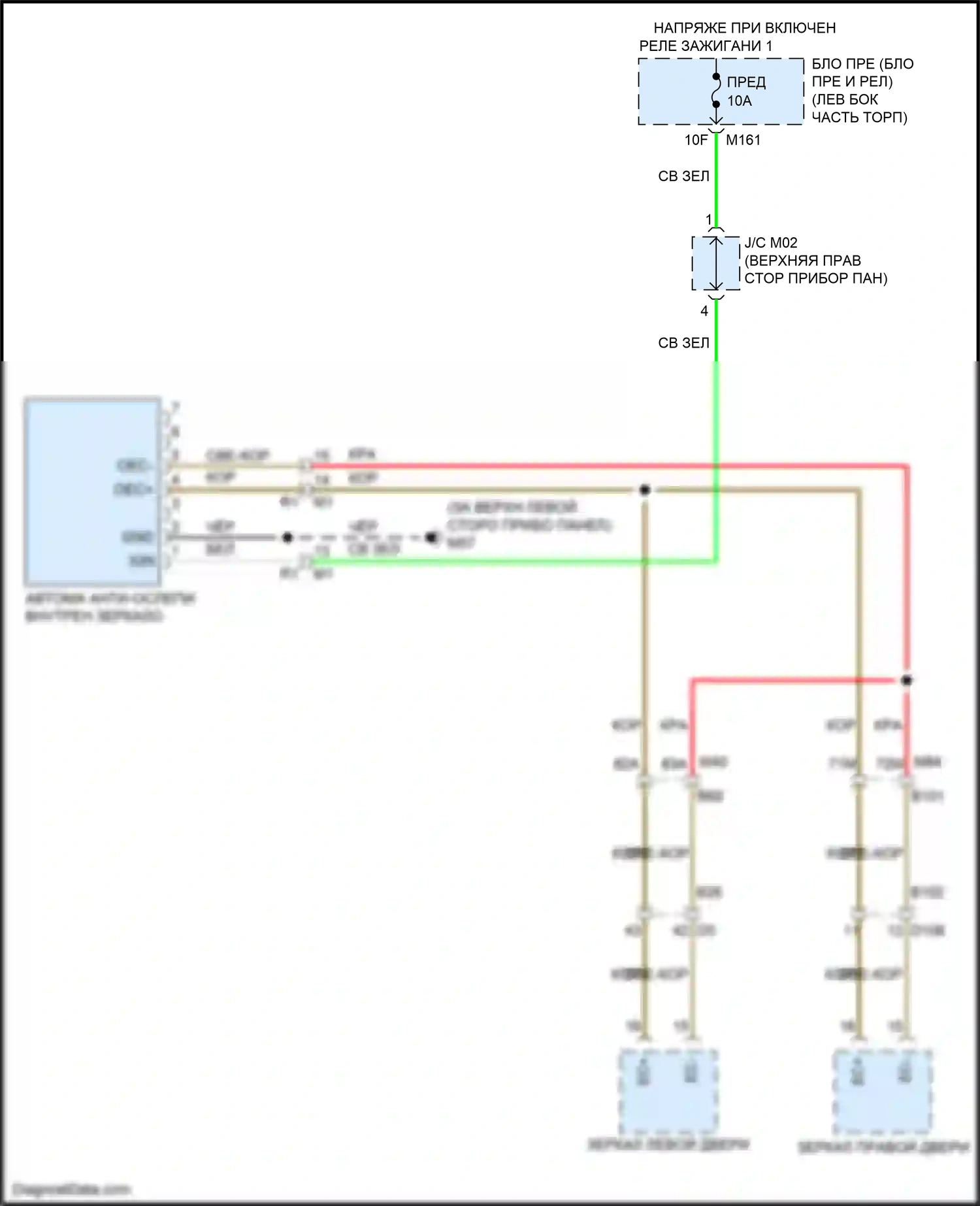 QX60 Infiniti II (2021-2024): Автоматическая анти-ослепительная внутренняя электросхема зеркала, без умного зеркала заднего вида и универсального приемопередатчика с обратной связью 
