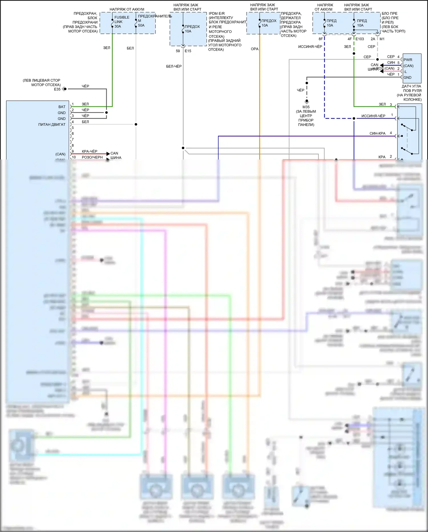 QX80 Infiniti I рестайлинг 2 (2017-2022): Антиблокировочная система abs электросхема 