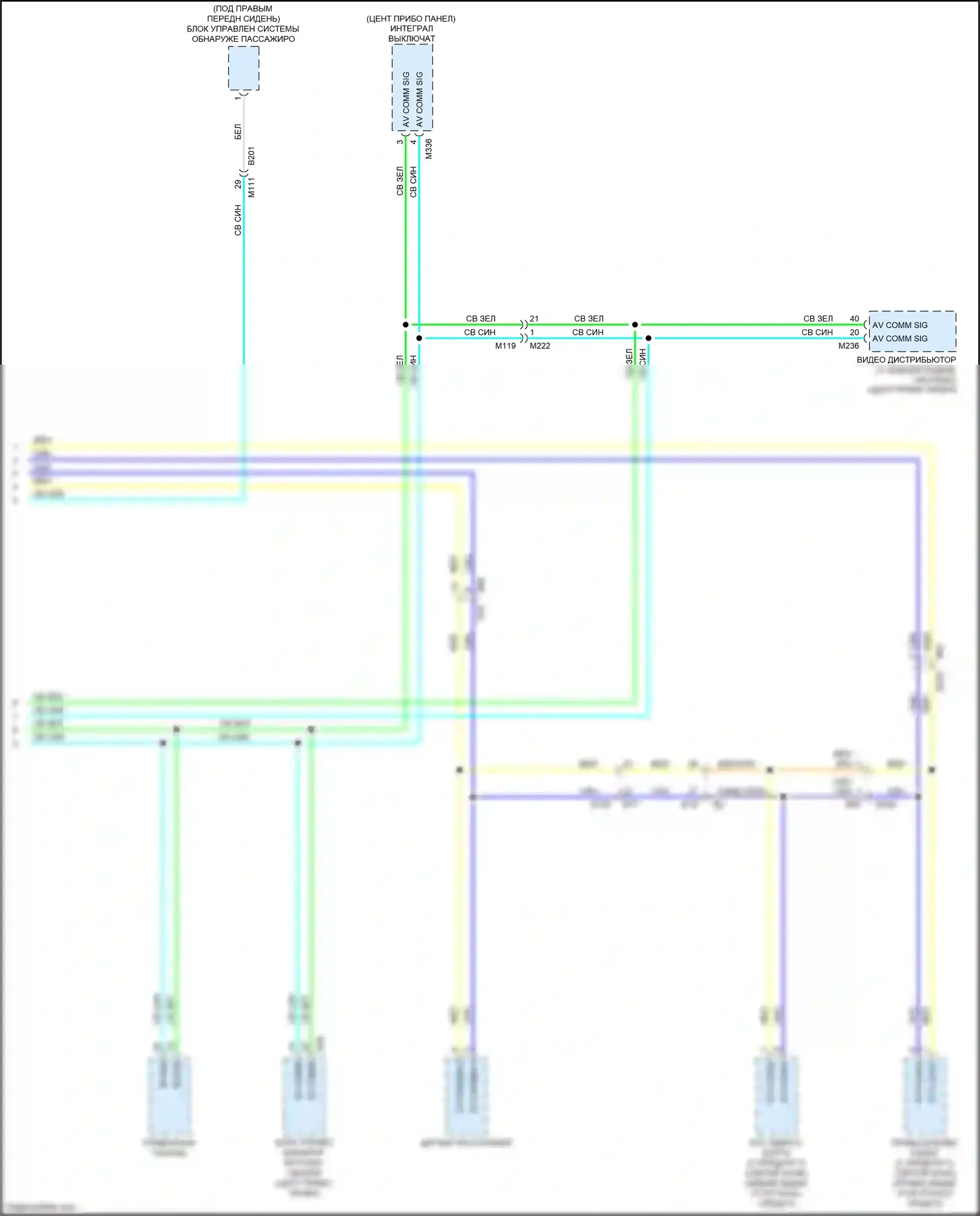 QX80 Infiniti I рестайлинг 2 (2017-2022): Can шина электросхема (3 из 3) 