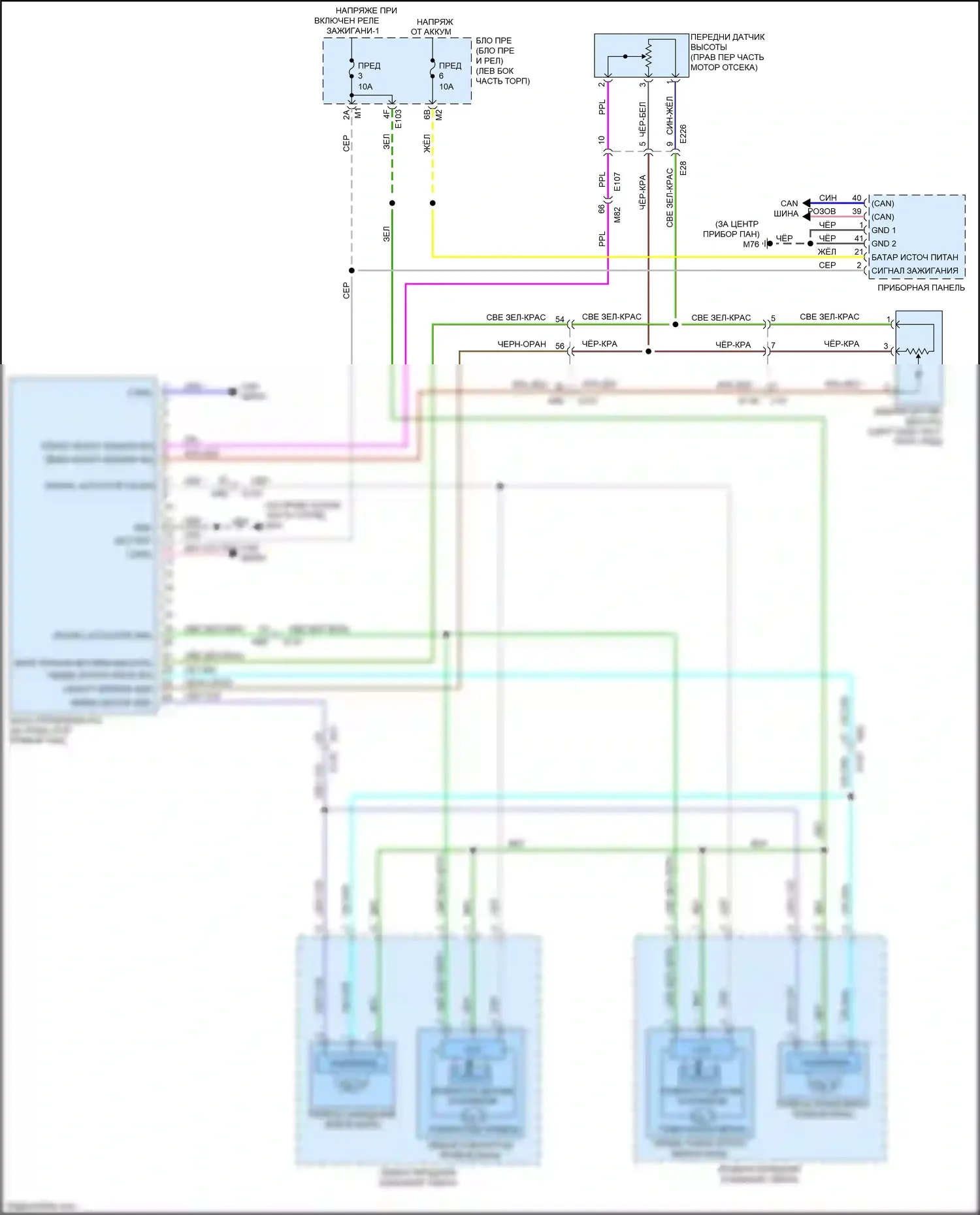 QX80 Infiniti I рестайлинг 2 (2017-2022): Электросхема адаптивного переднего освещения 