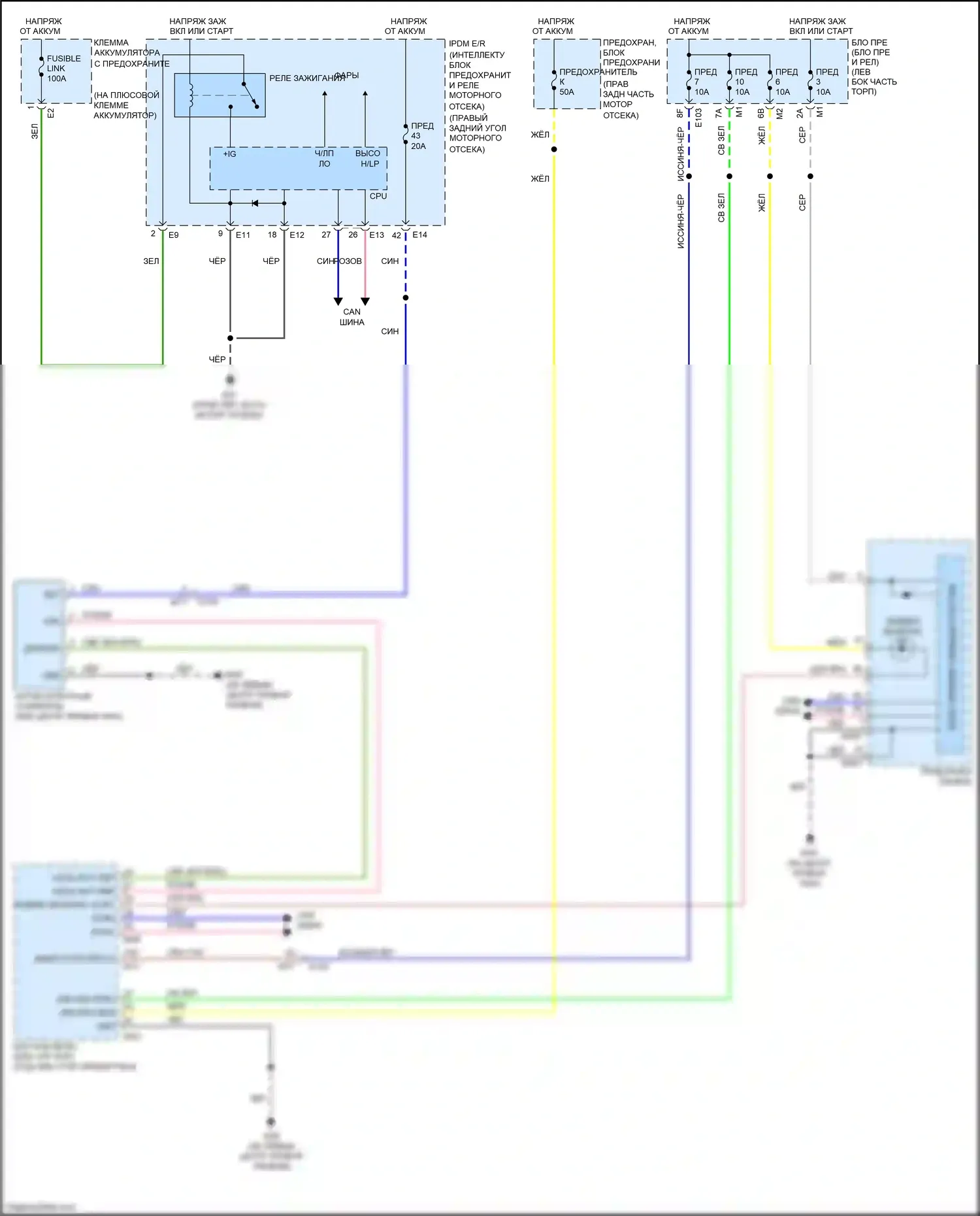 QX80 Infiniti I рестайлинг 2 (2017-2022): Электросхема иммобилайзера 