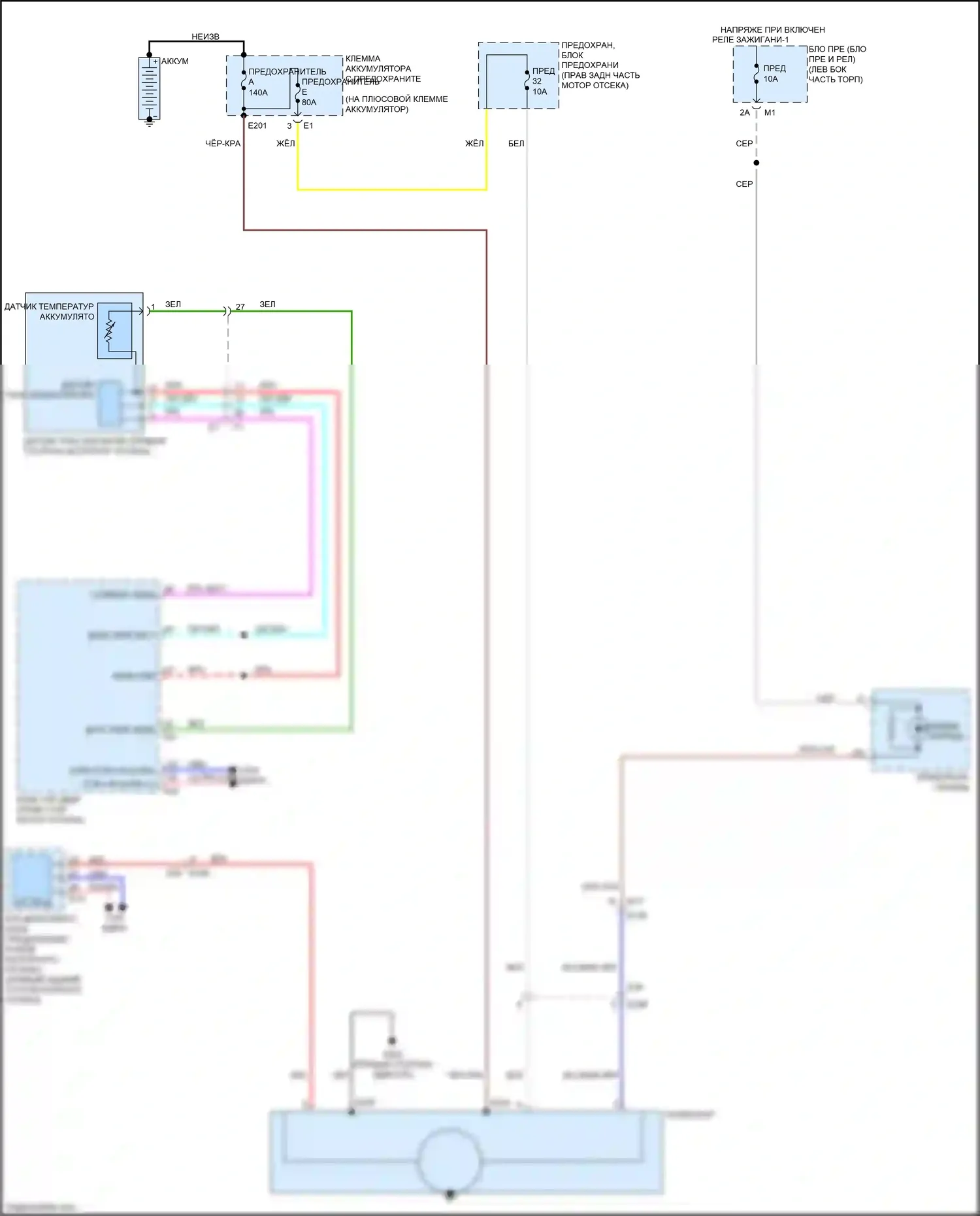 QX80 Infiniti I рестайлинг 2 (2017-2022): Электросхема генератора 