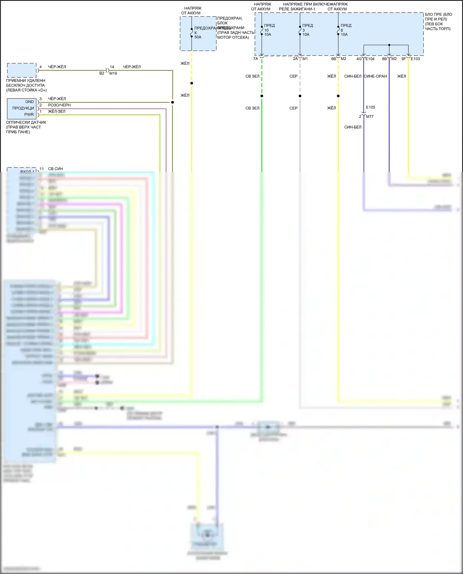 QX80 Infiniti I рестайлинг 3 (2020-2024): Электросхема подсветки приборной панели (1 из 3) 