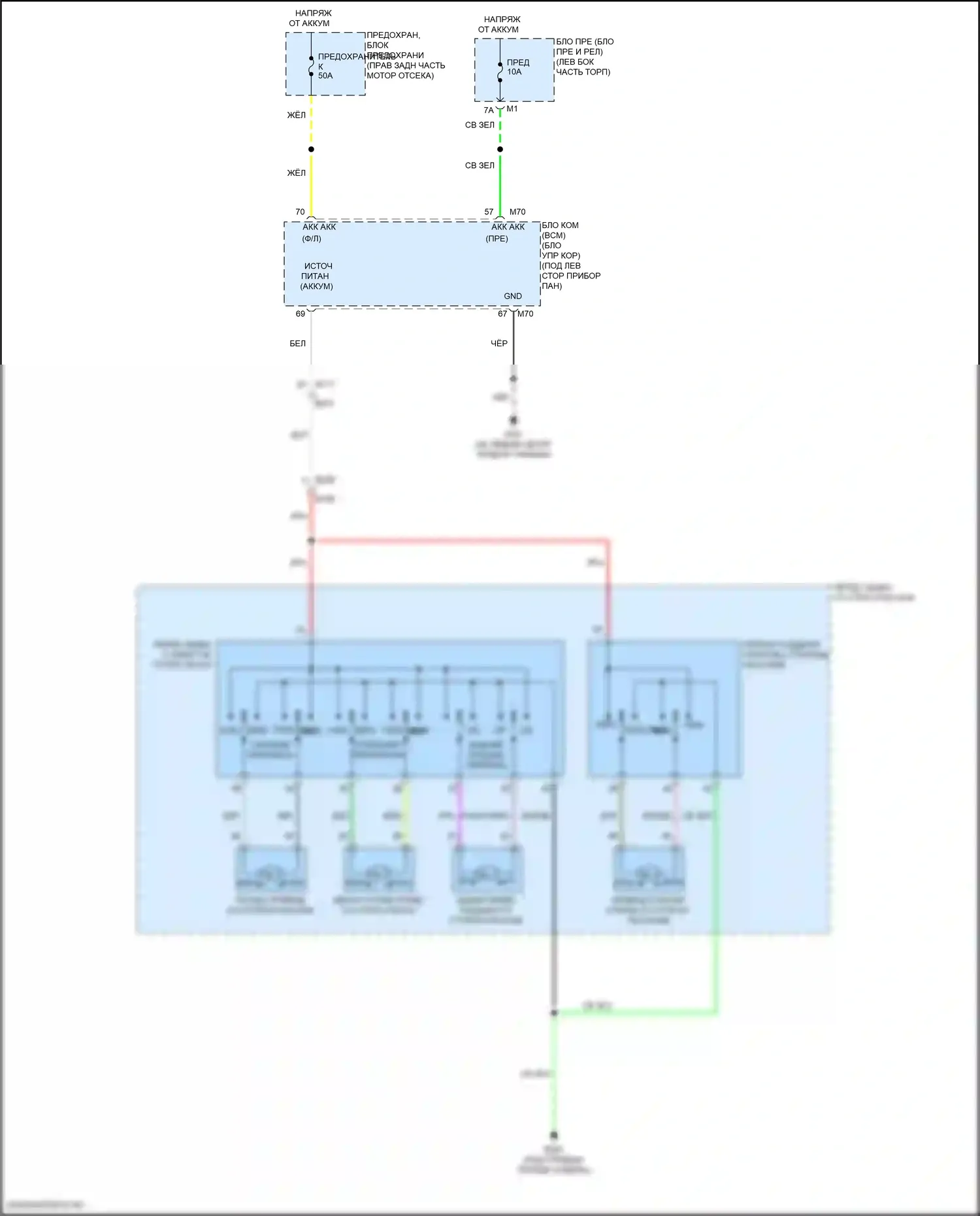 QX80 Infiniti I рестайлинг 3 (2020-2024): Электросхема сиденья питания для пассажиров 