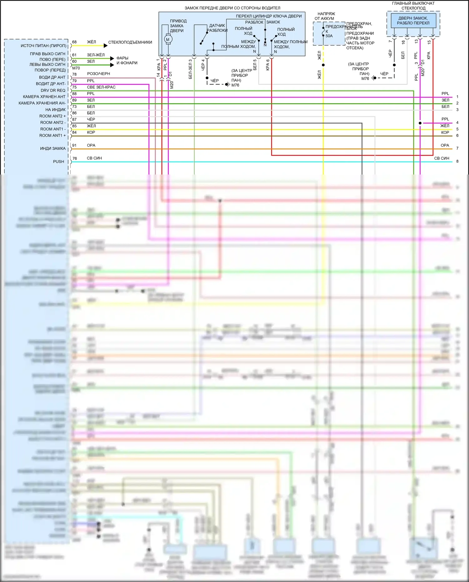 QX80 Infiniti I рестайлинг 3 (2020-2024): Электросхема защиты от взлома (1 из 4) 