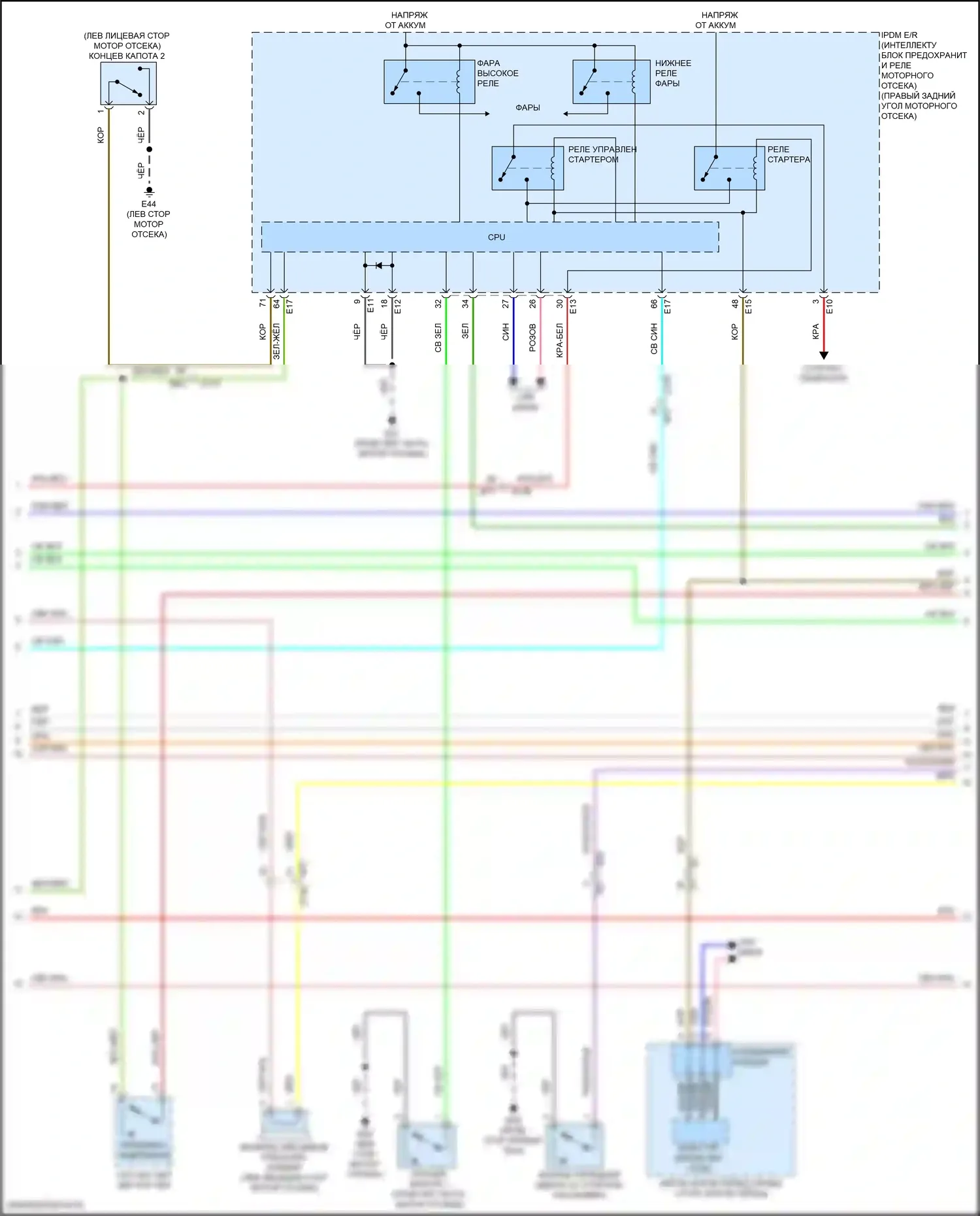 QX80 Infiniti I рестайлинг 3 (2020-2024): Электросхема защиты от взлома (3 из 4) 