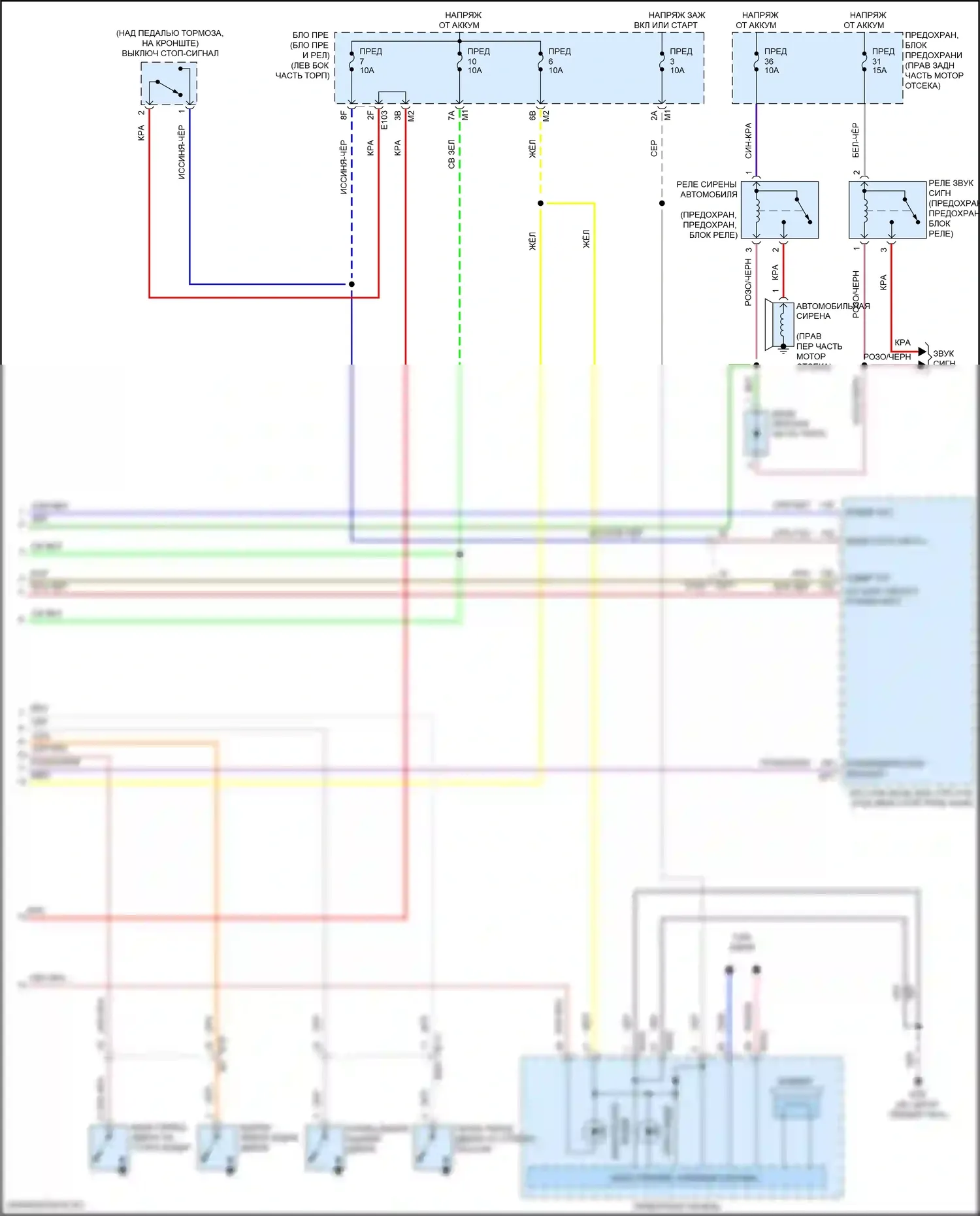 QX80 Infiniti I рестайлинг 3 (2020-2024): Электросхема центрального замка (4 из 4) 
