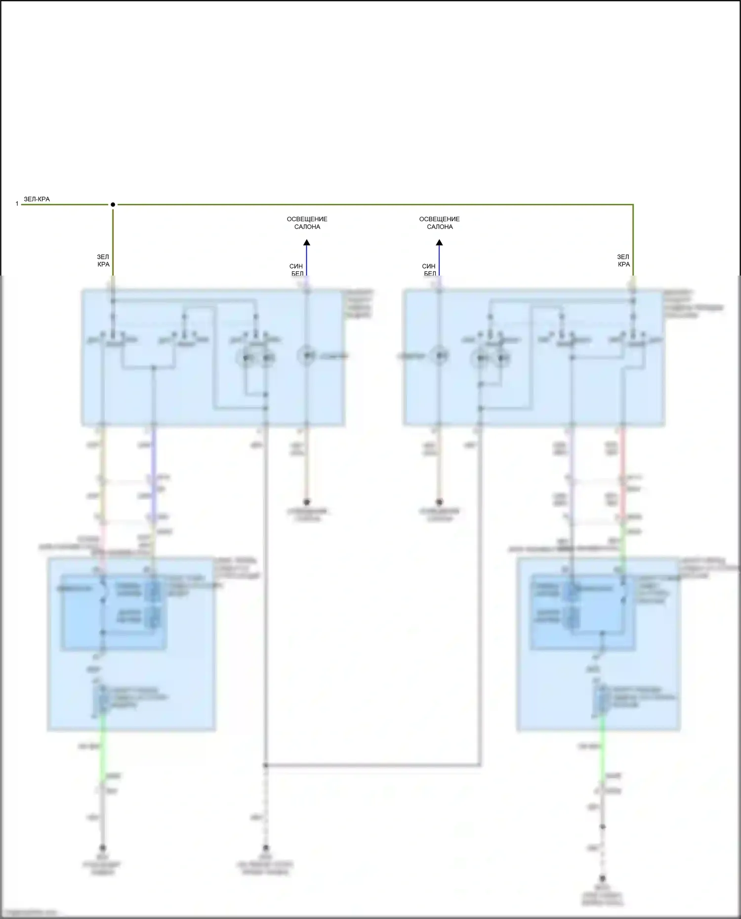 QX80 Infiniti I (2013-2014): Электросхема обогреваемых сидений (2 из 2) 