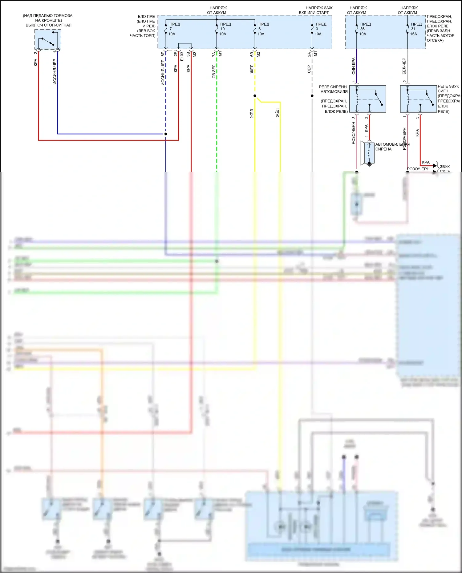 QX80 Infiniti I (2013-2014): Электросхема центрального замка (4 из 4) 