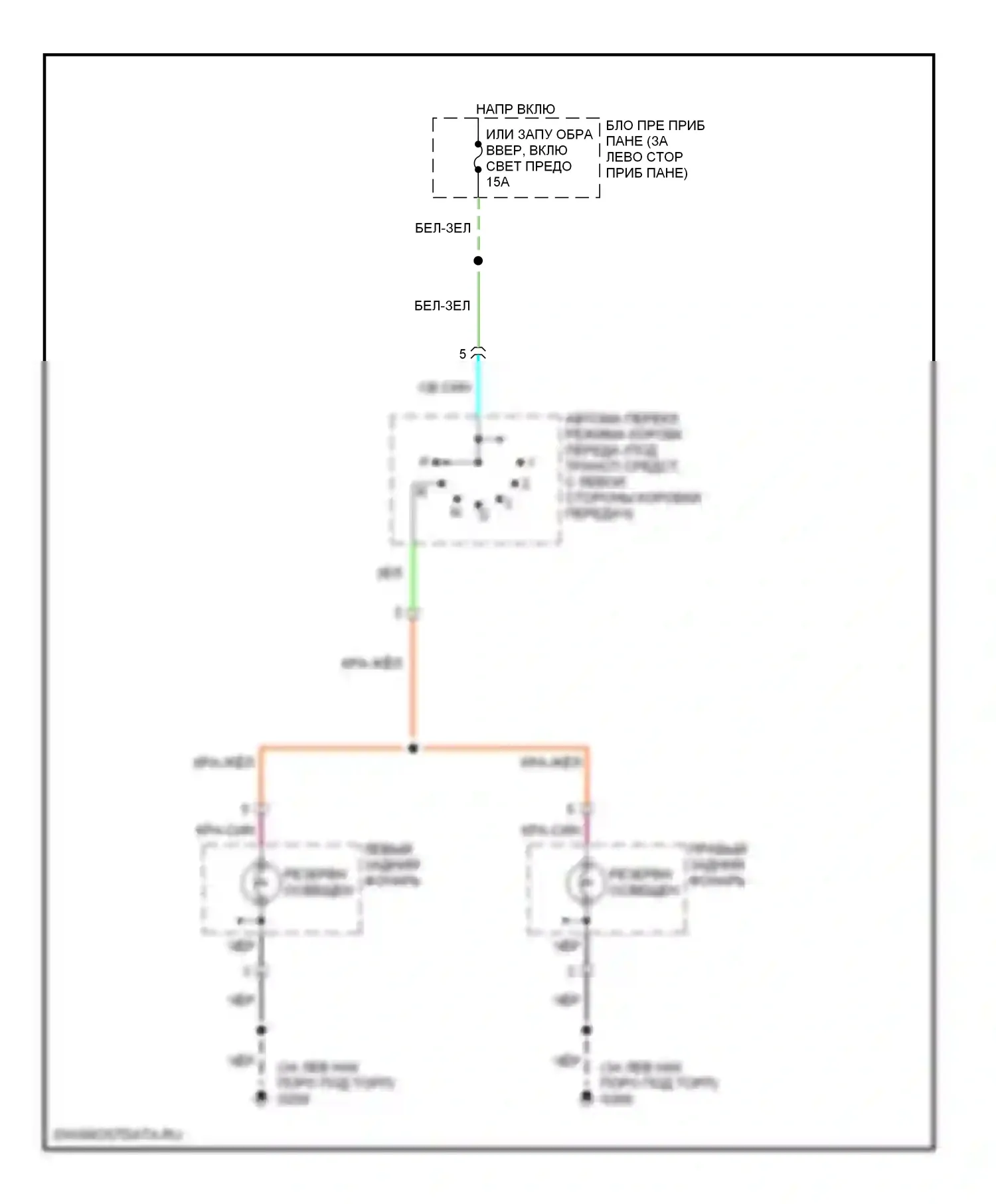 VehiCross Isuzu I (1997-2001): Фонари заднего хода 