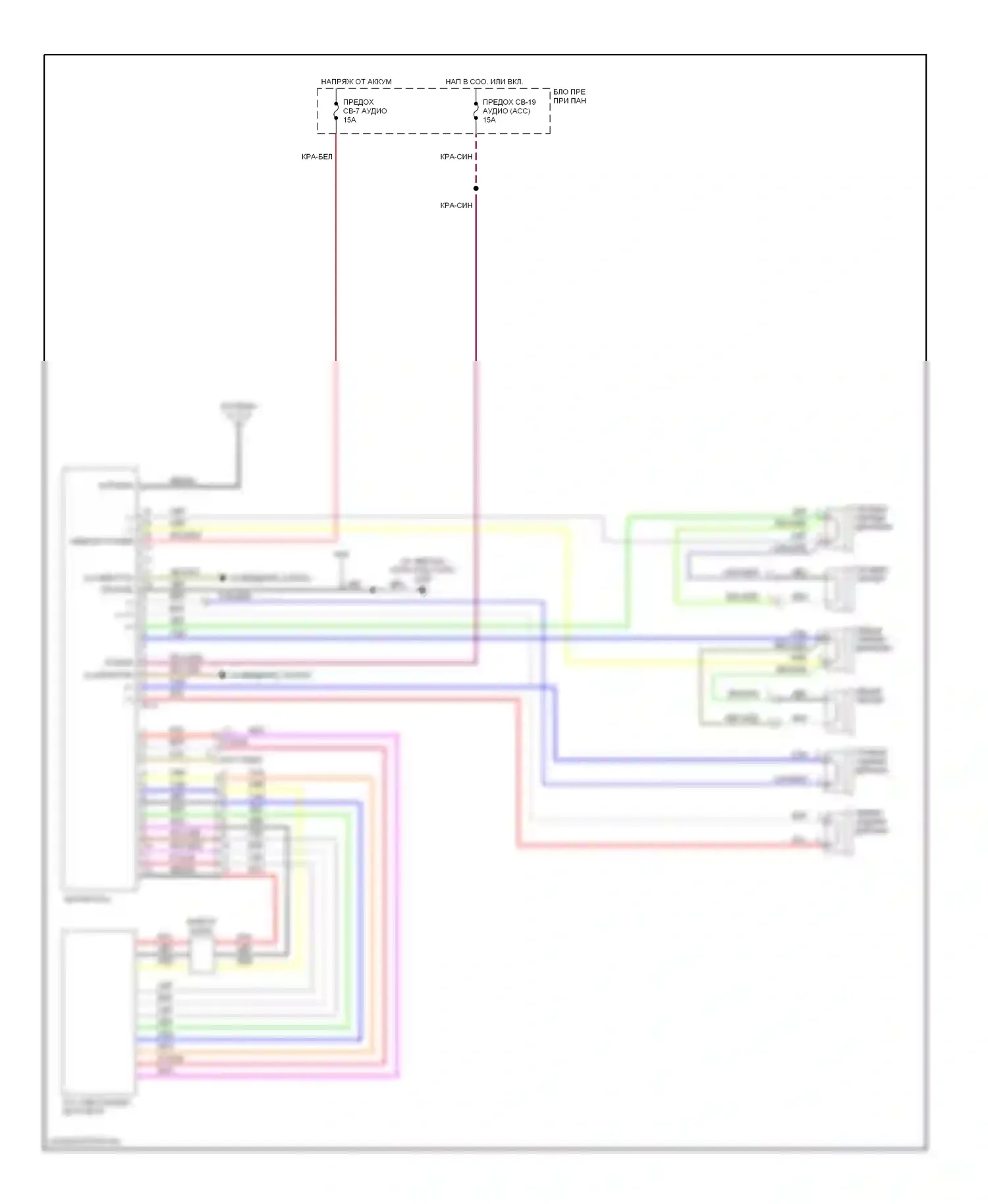 VehiCross Isuzu I (1997-2001): Магнитола электросхем 