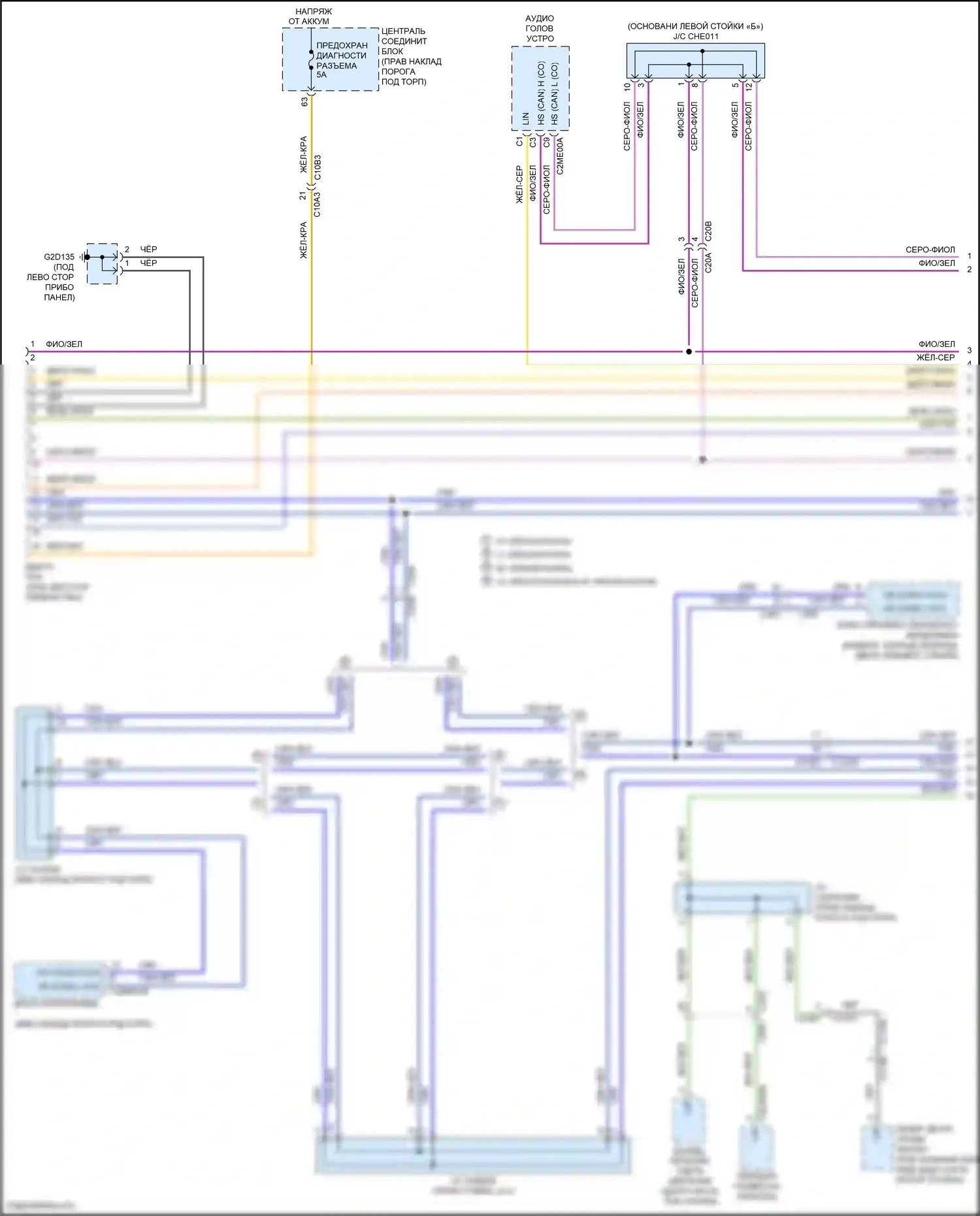 F-Pace Jaguar I (2016-2020): Can шина электросхема (1 из 7) 
