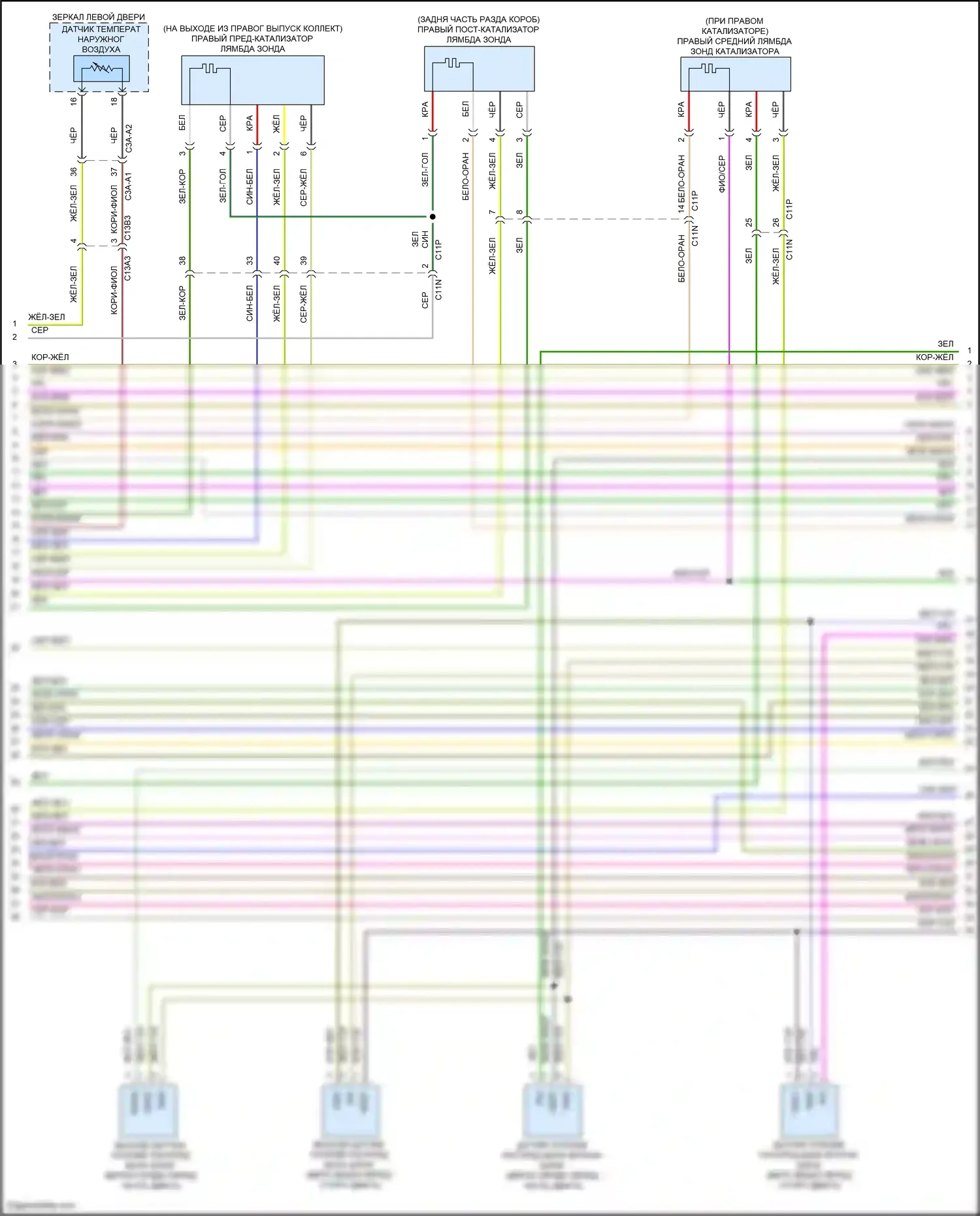 F-Pace Jaguar I (2016-2020): Электросхема двигателя 3.0l sc (3 из 9) 