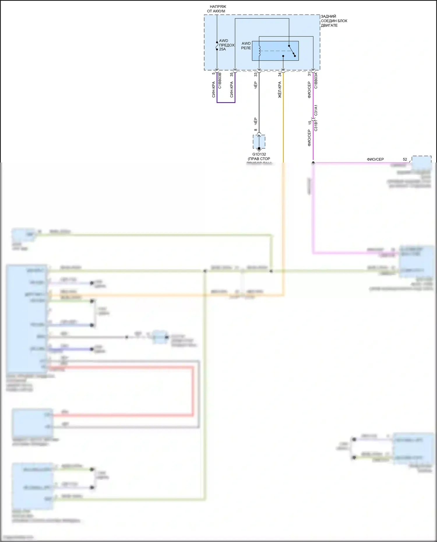 F-Pace Jaguar I (2016-2020): 3.0l sc, awd электросхема 
