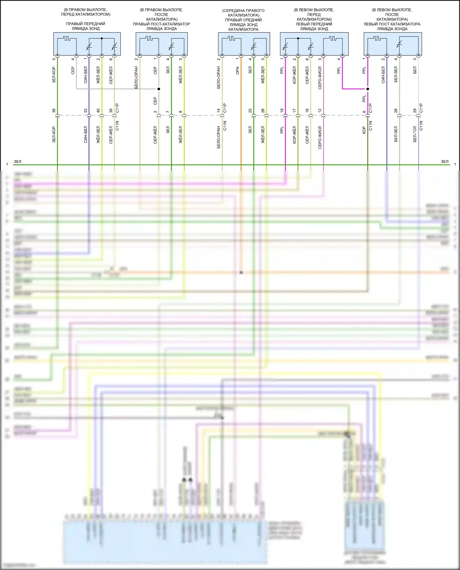 F-type Jaguar I рестайлинг (2016-2019): Электросхема двигателя 3.0l sc (4 из 9) 