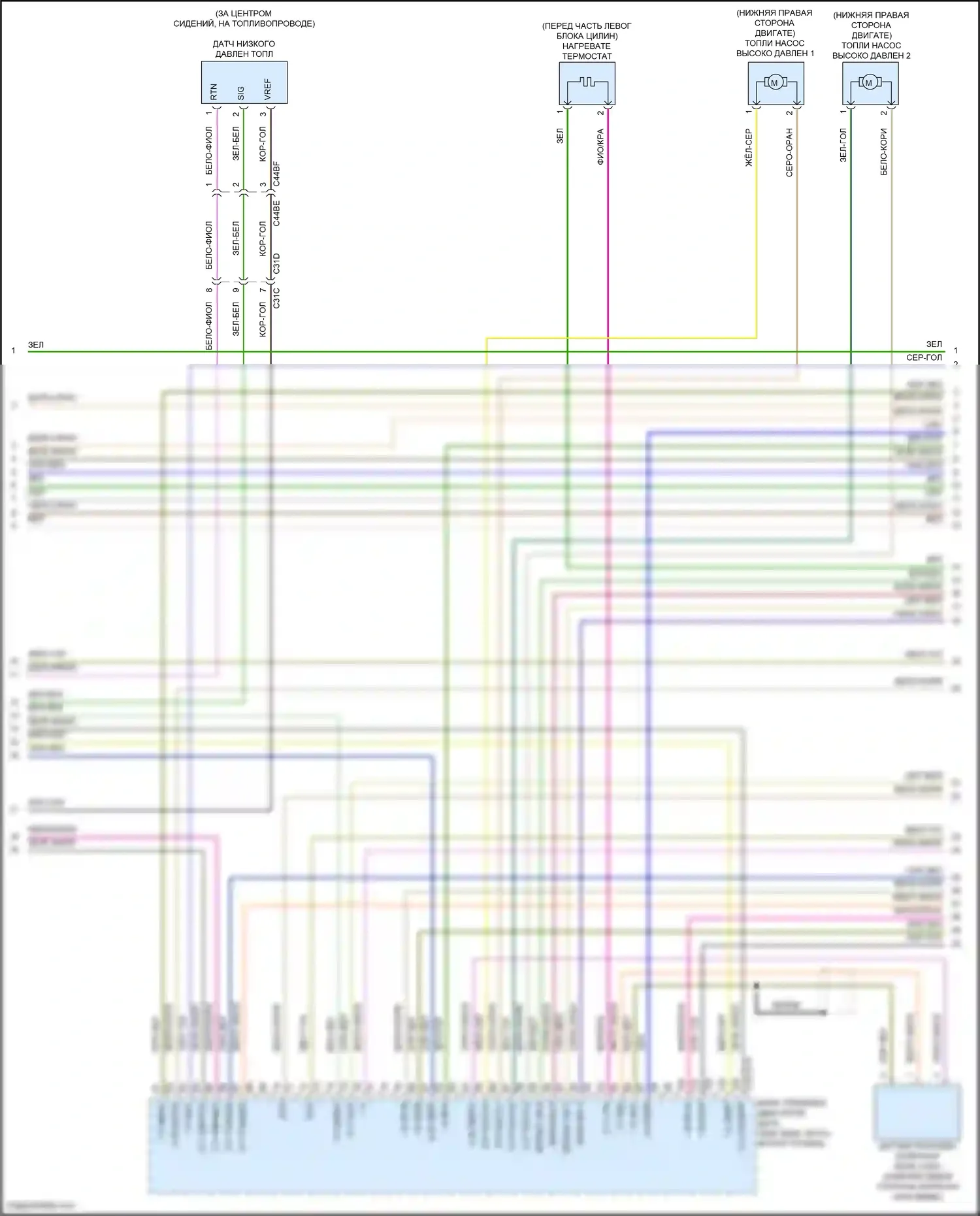 F-type Jaguar I рестайлинг (2016-2019): Электросхема двигателя 3.0l sc (6 из 9) 
