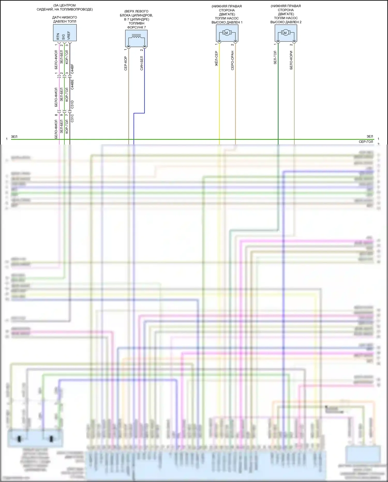 F-type Jaguar I рестайлинг (2016-2019): Электросхема двигателя 5.0l sc (6 из 9) 