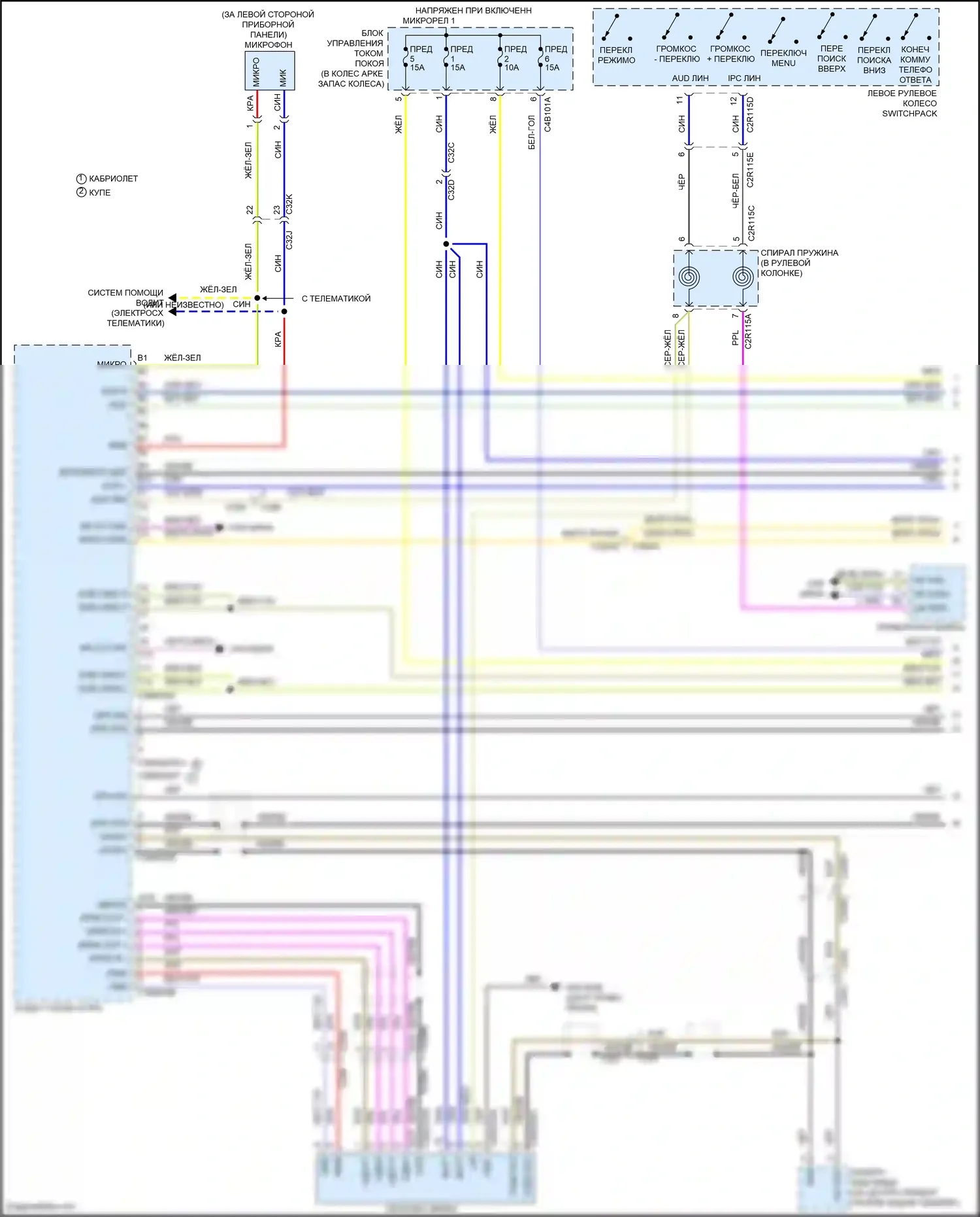 F-type Jaguar I рестайлинг (2016-2019): Электросхема навигации, с сенсорным управлением, без звука высокой линии (1 из 5) 