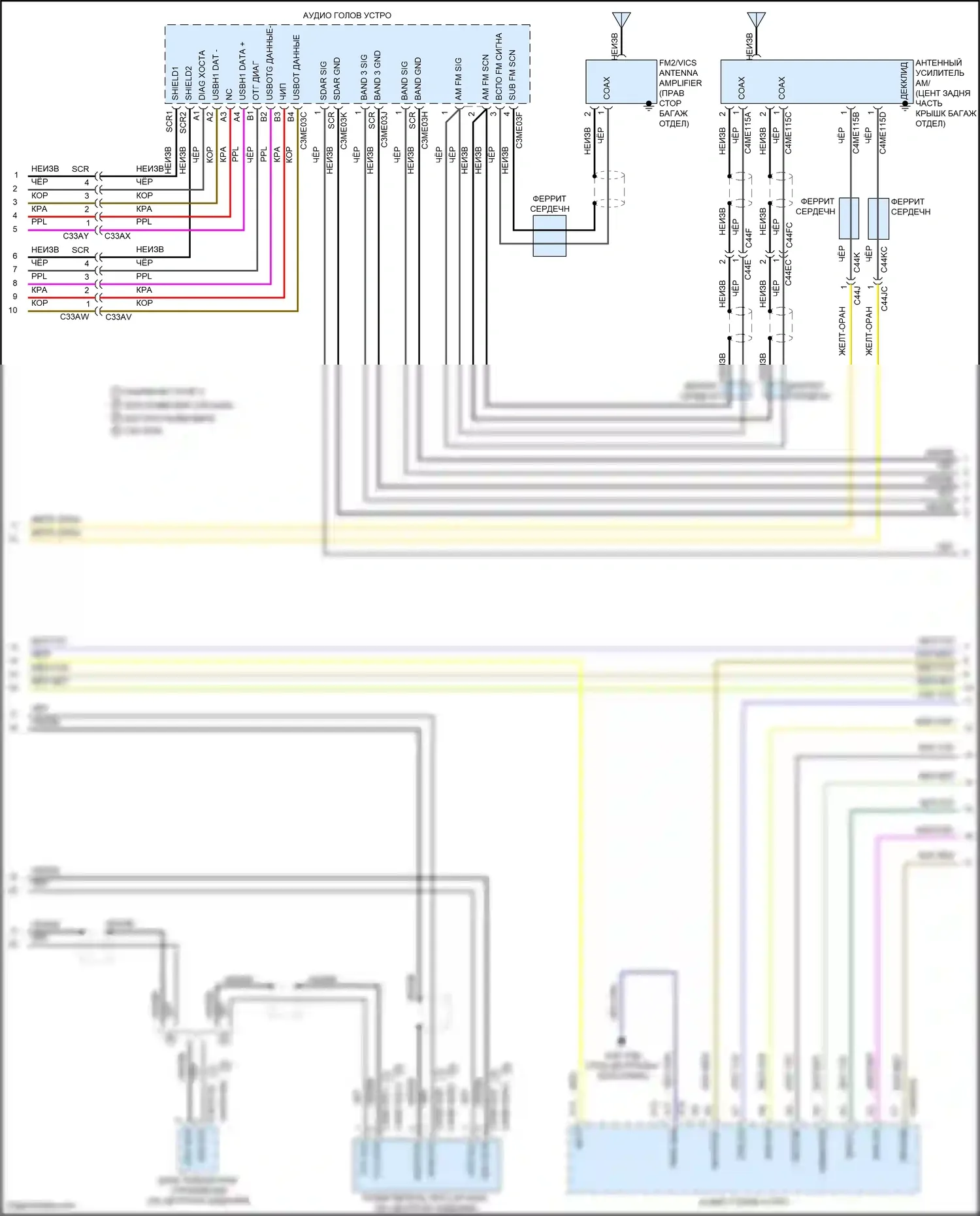 F-type Jaguar I рестайлинг (2016-2019): Электросхема навигации, с сенсорным управлением, без звука высокой линии (3 из 5) 