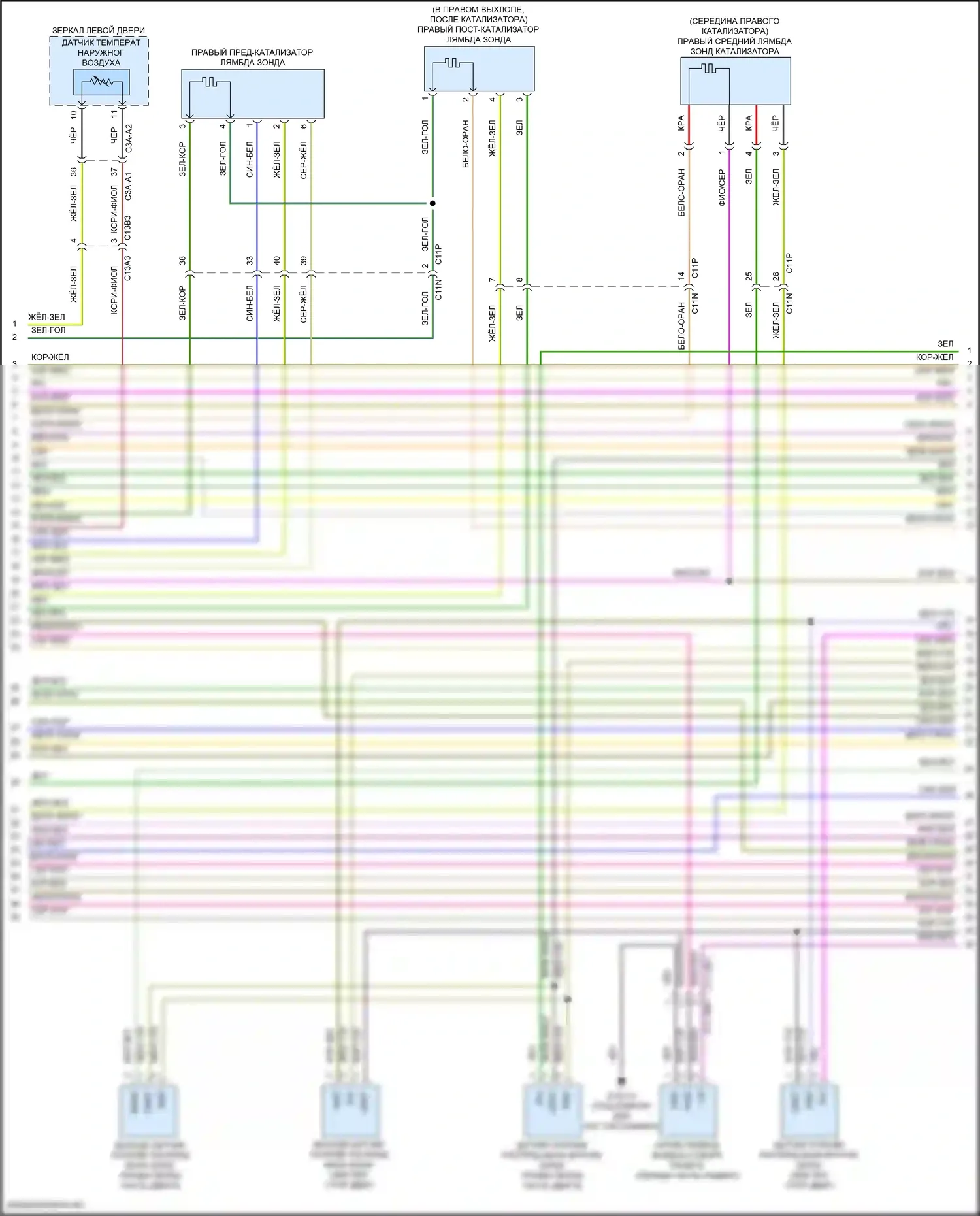 XE Jaguar I (2015-2019): Электросхема двигателя 3.0l sc (3 из 9) 