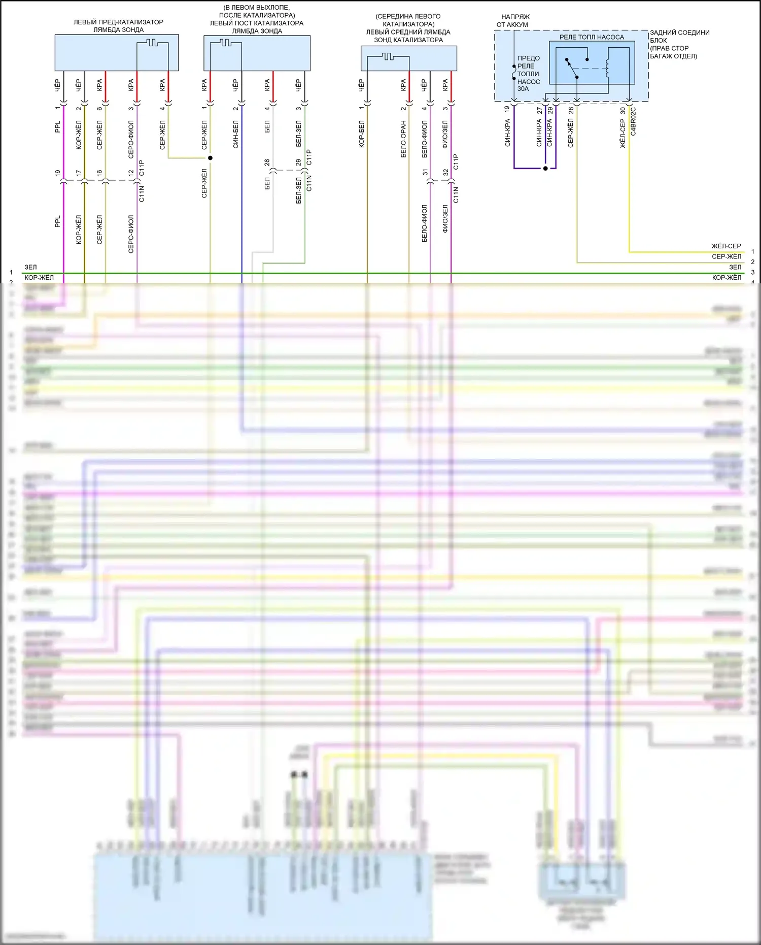 XE Jaguar I (2015-2019): Электросхема двигателя 3.0l sc (4 из 9) 